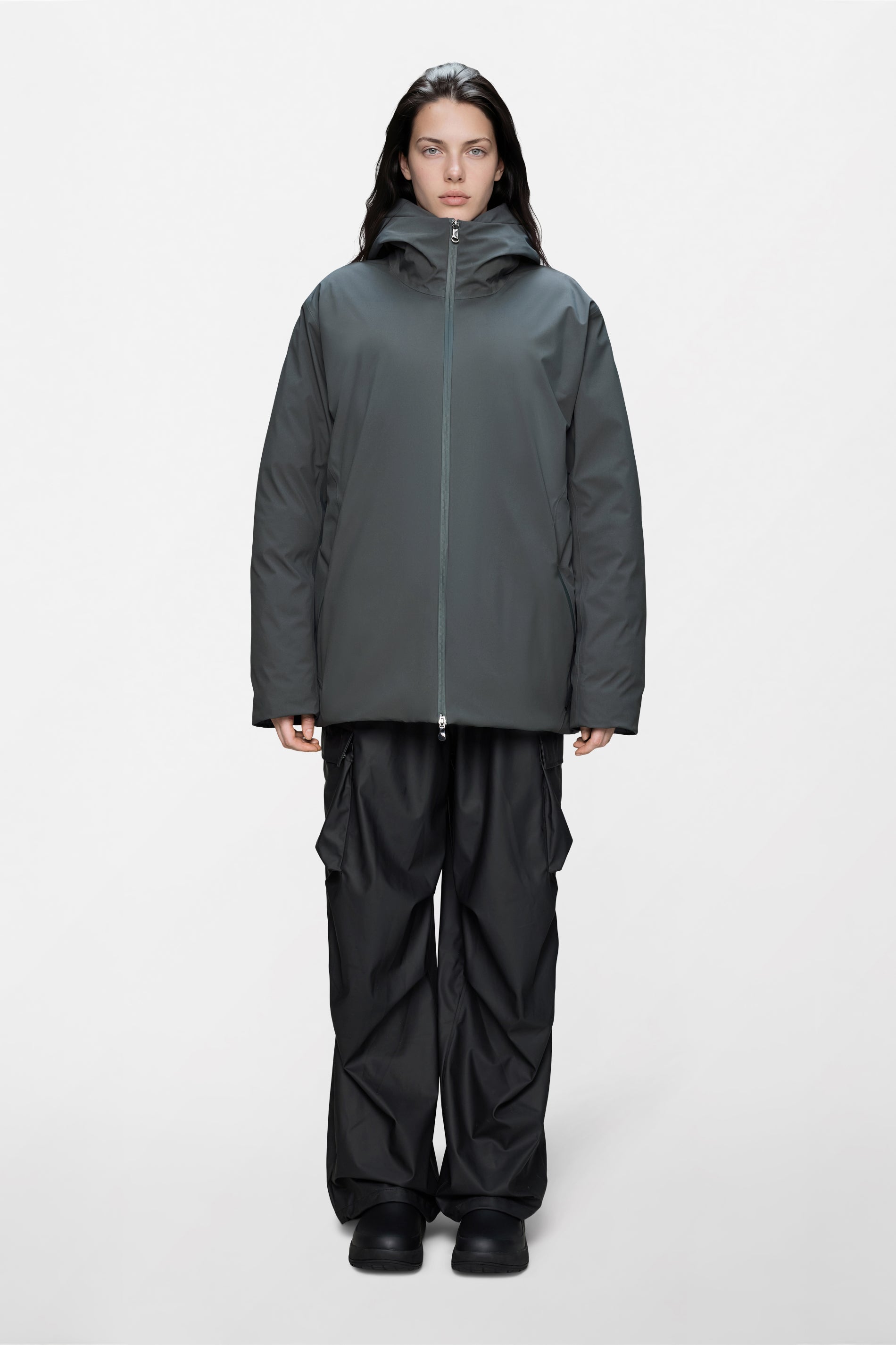 RAINS Sarna Puffer Jacket Dark Grey Jacket