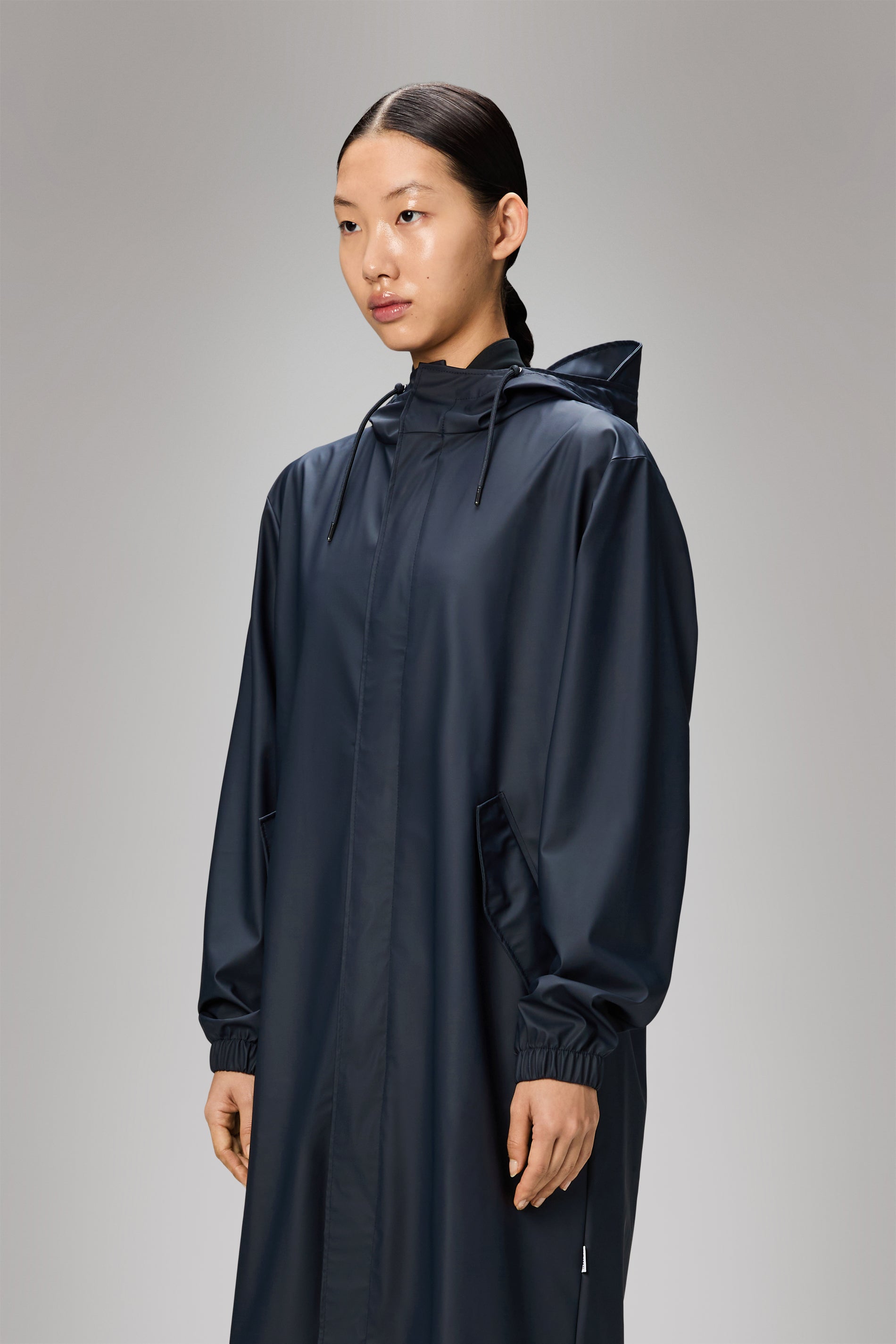 Rains Fishtail Parka Navy Jacket