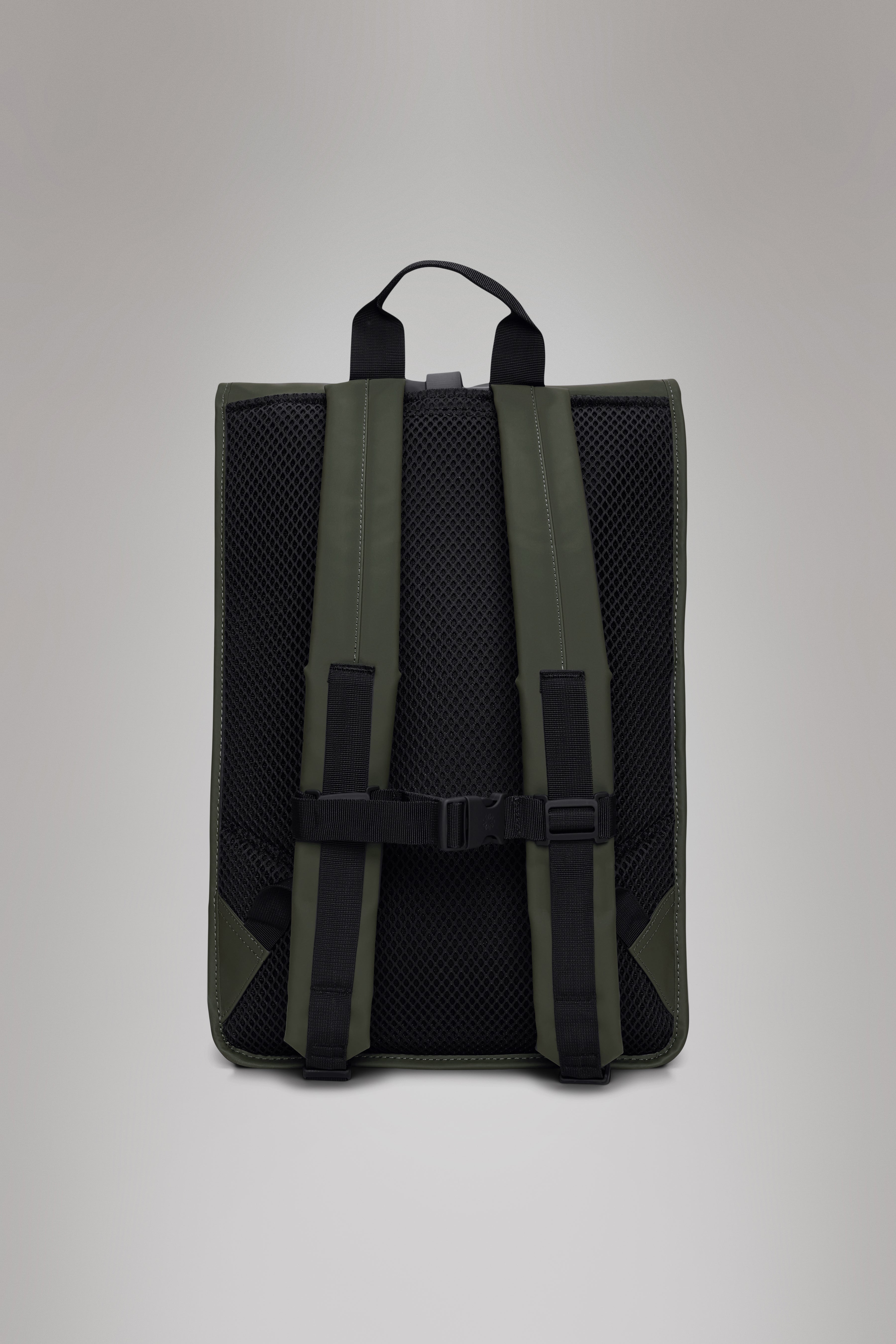RAINS Rolltop Rucksack Large Green Backpack
