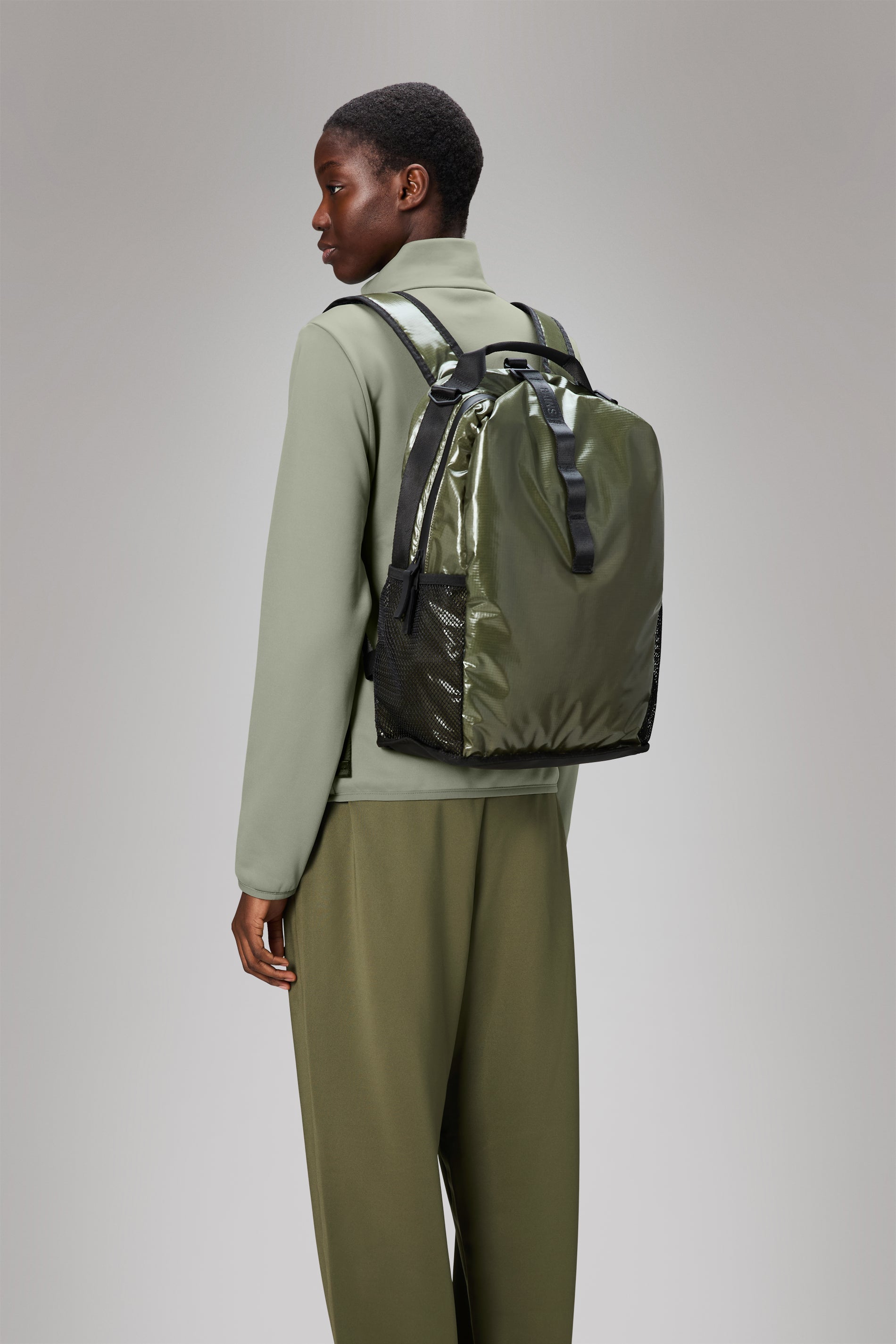 RAINS Sibu Clip Front Backpack Marsh Backpack