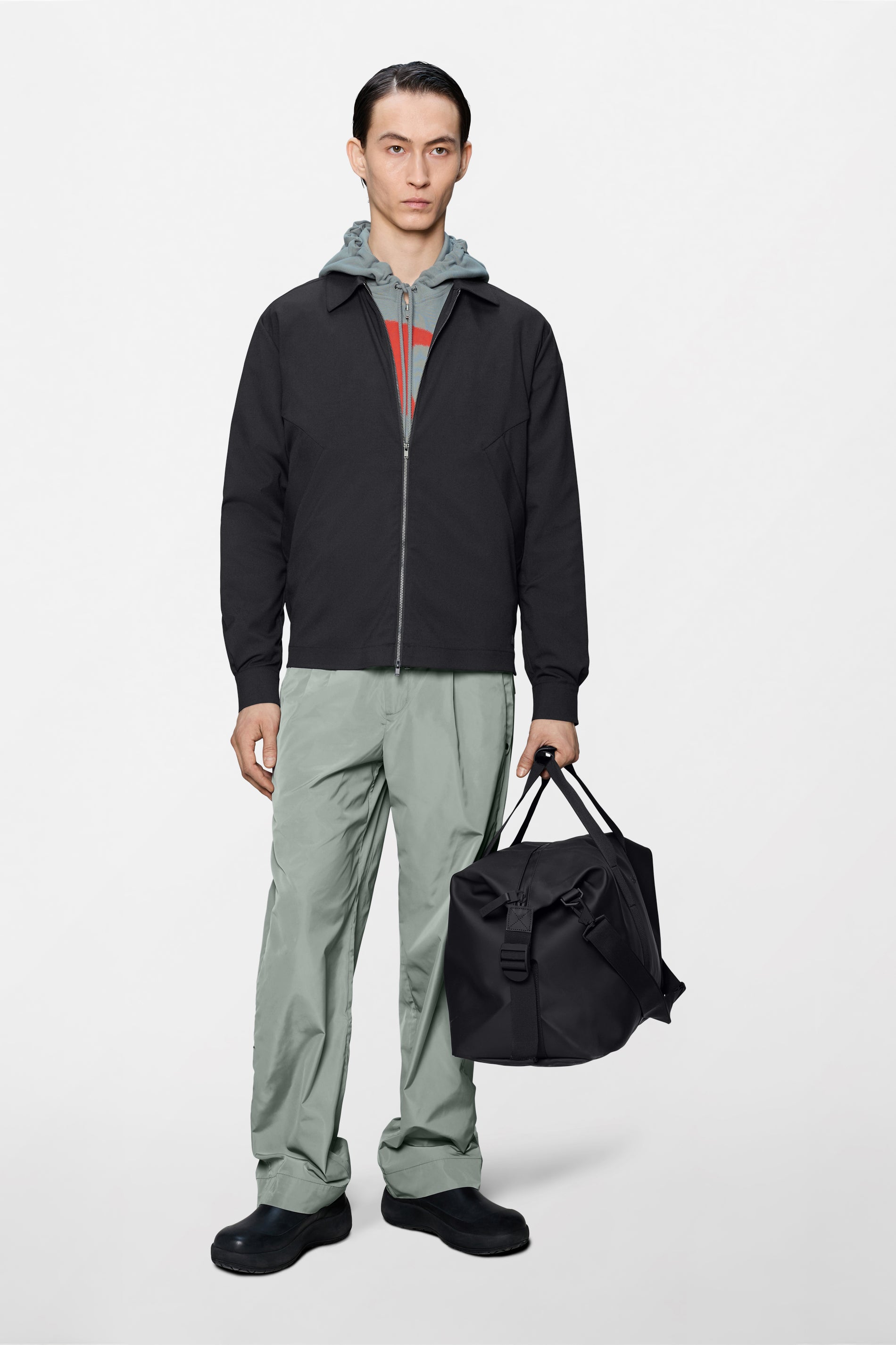 RAINS Day Long Sleeve Shirt Black Long Sleeve