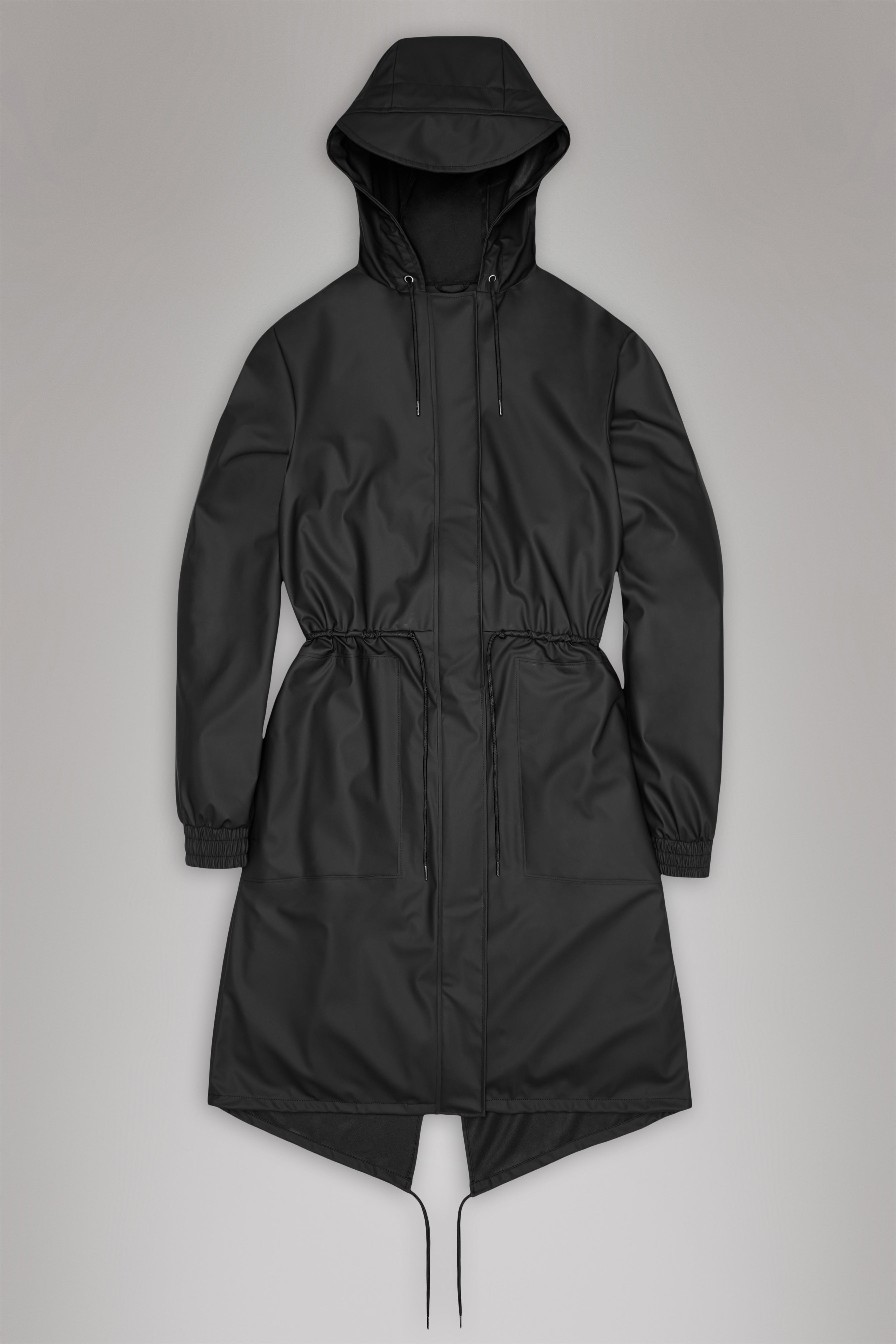 Rains® String W Parka in Black Grain for £119 | Free Shipping