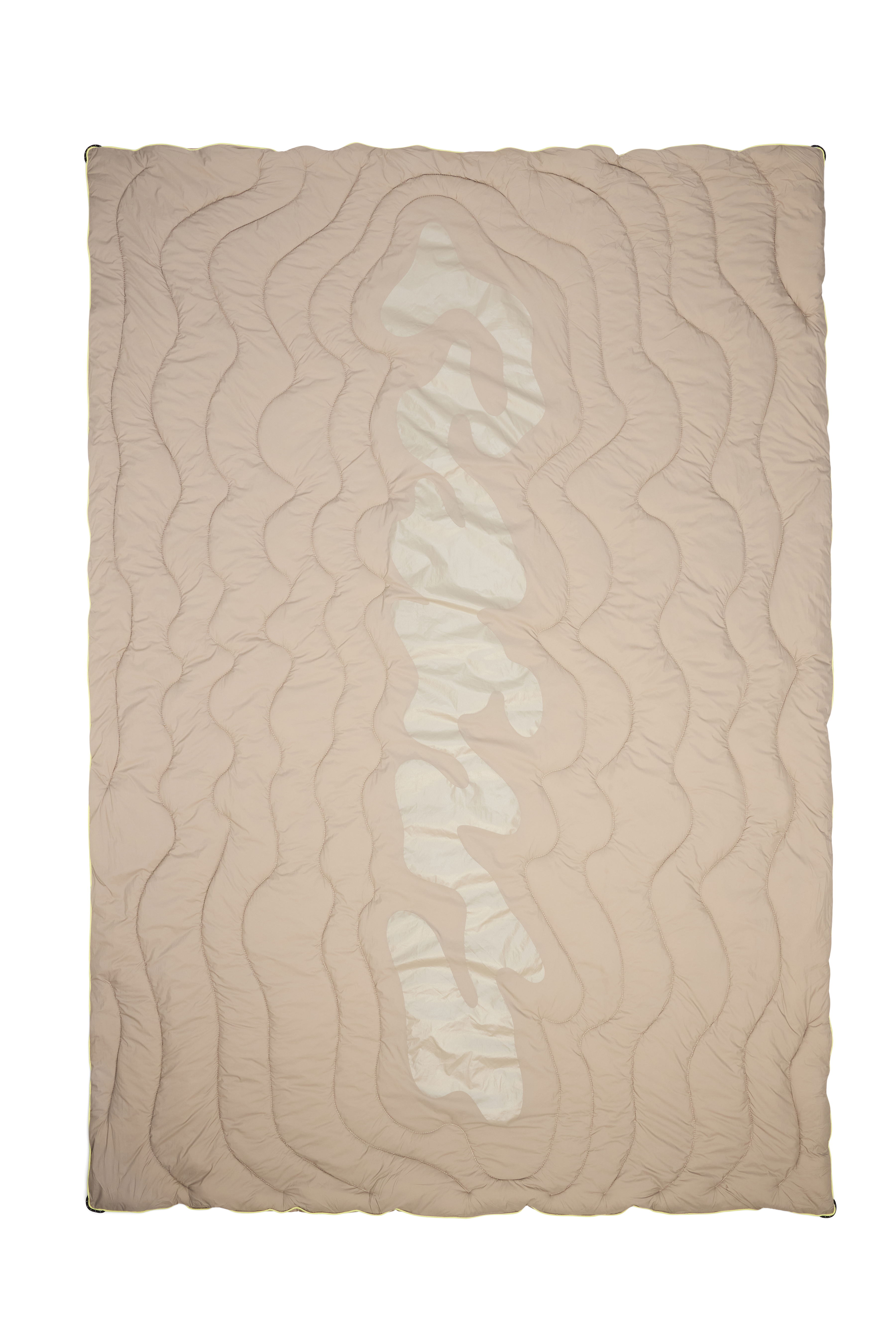 RAINS Puffer Blanket Beige Picnic Blanket