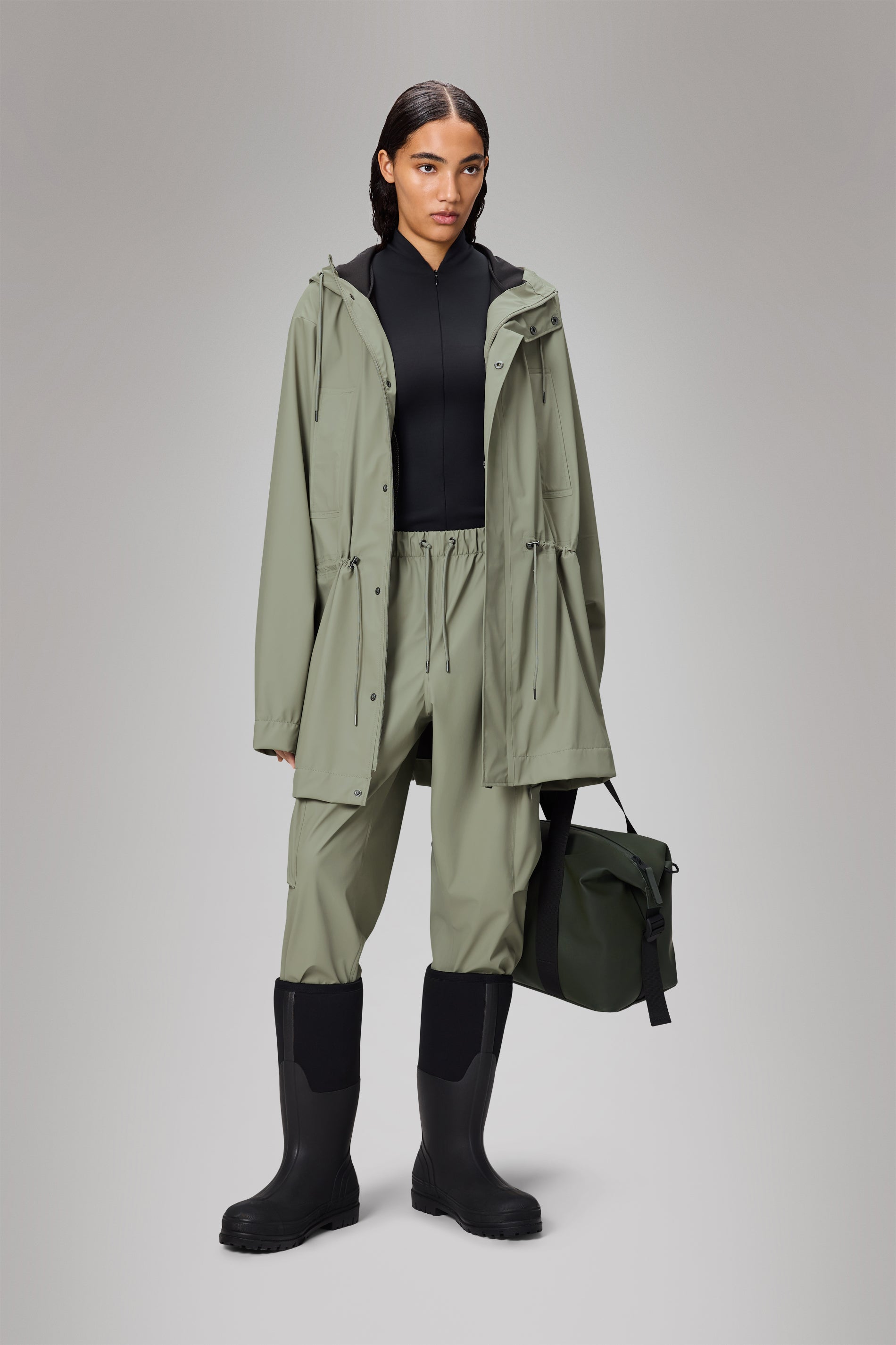 RAINS Bold Long Jacket Drift Jacket