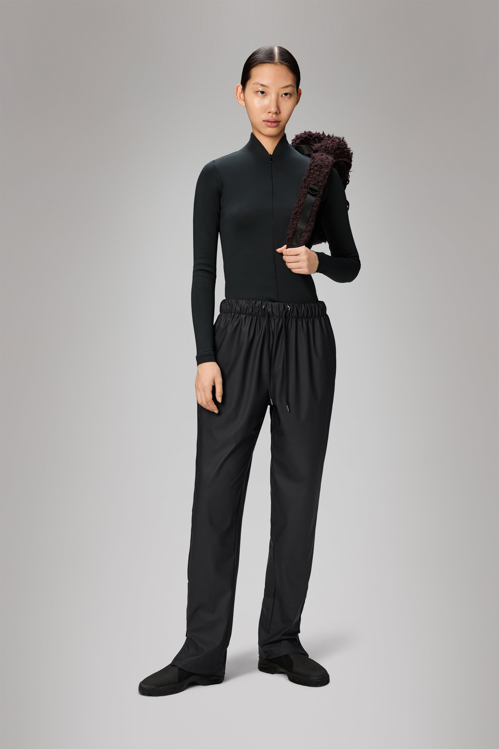 RAINS Rain Pants Slim Black Pants