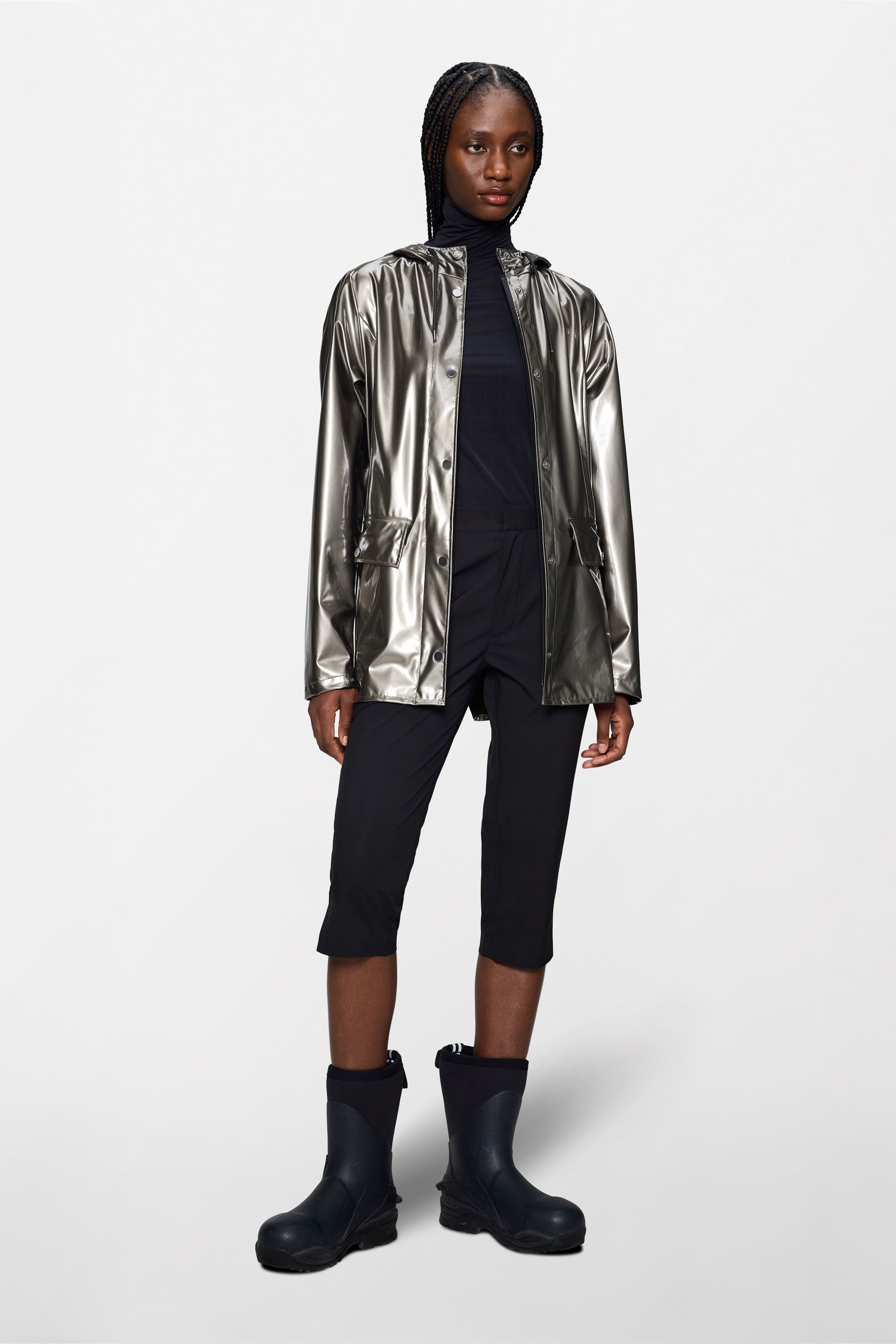 RAINS Curve Jacket Raven Jacket