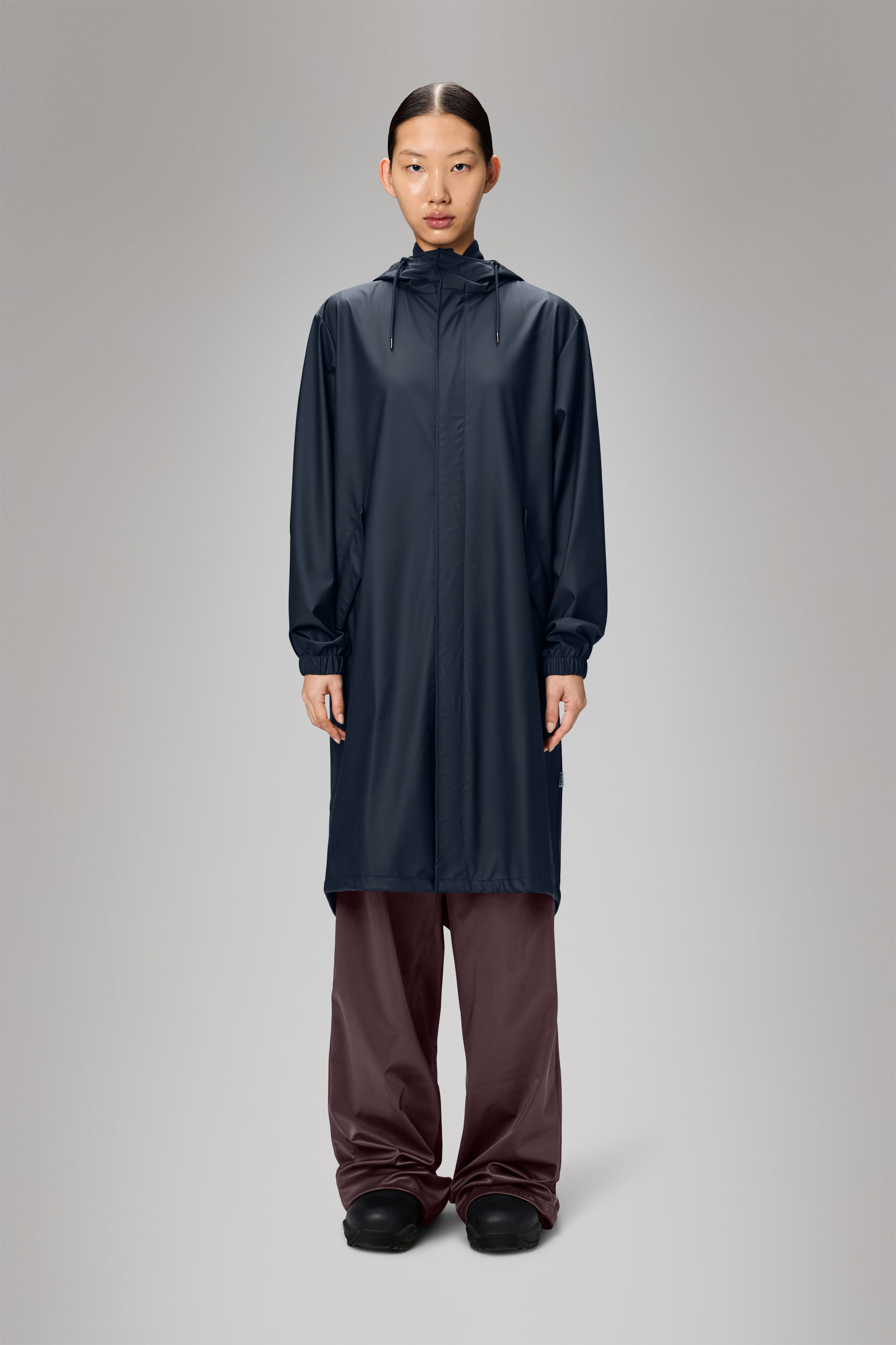 RAINS Fishtail Parka Navy Jacket