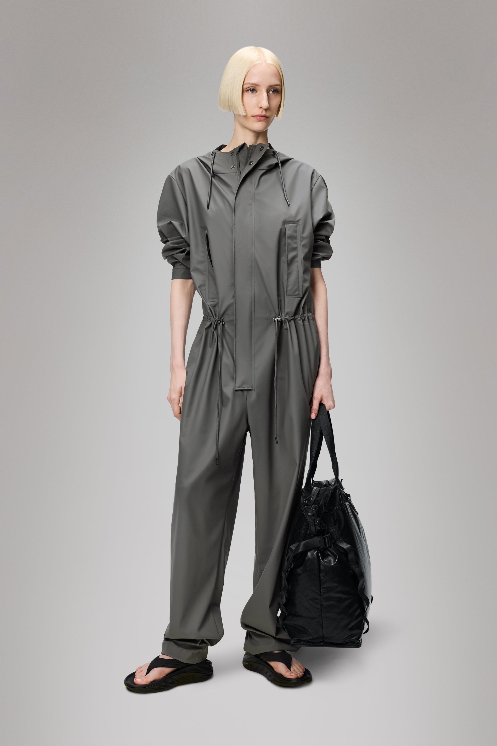 RAINS Jumpsuit Regular Grey Jumpsuit