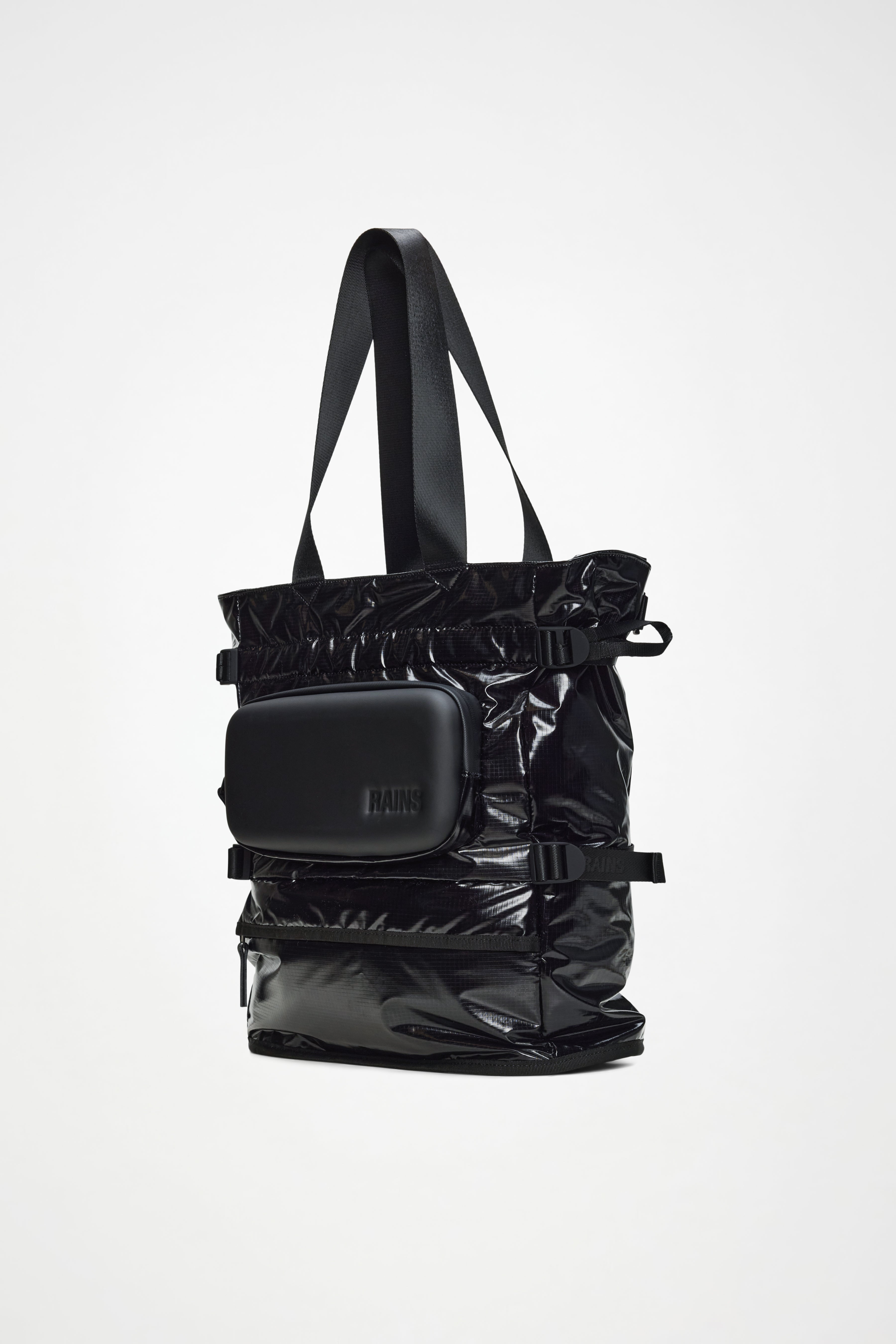 RAINS Sibu Shield Tote Bag Black 31L H42 x D14 x W36.50 cm Tote