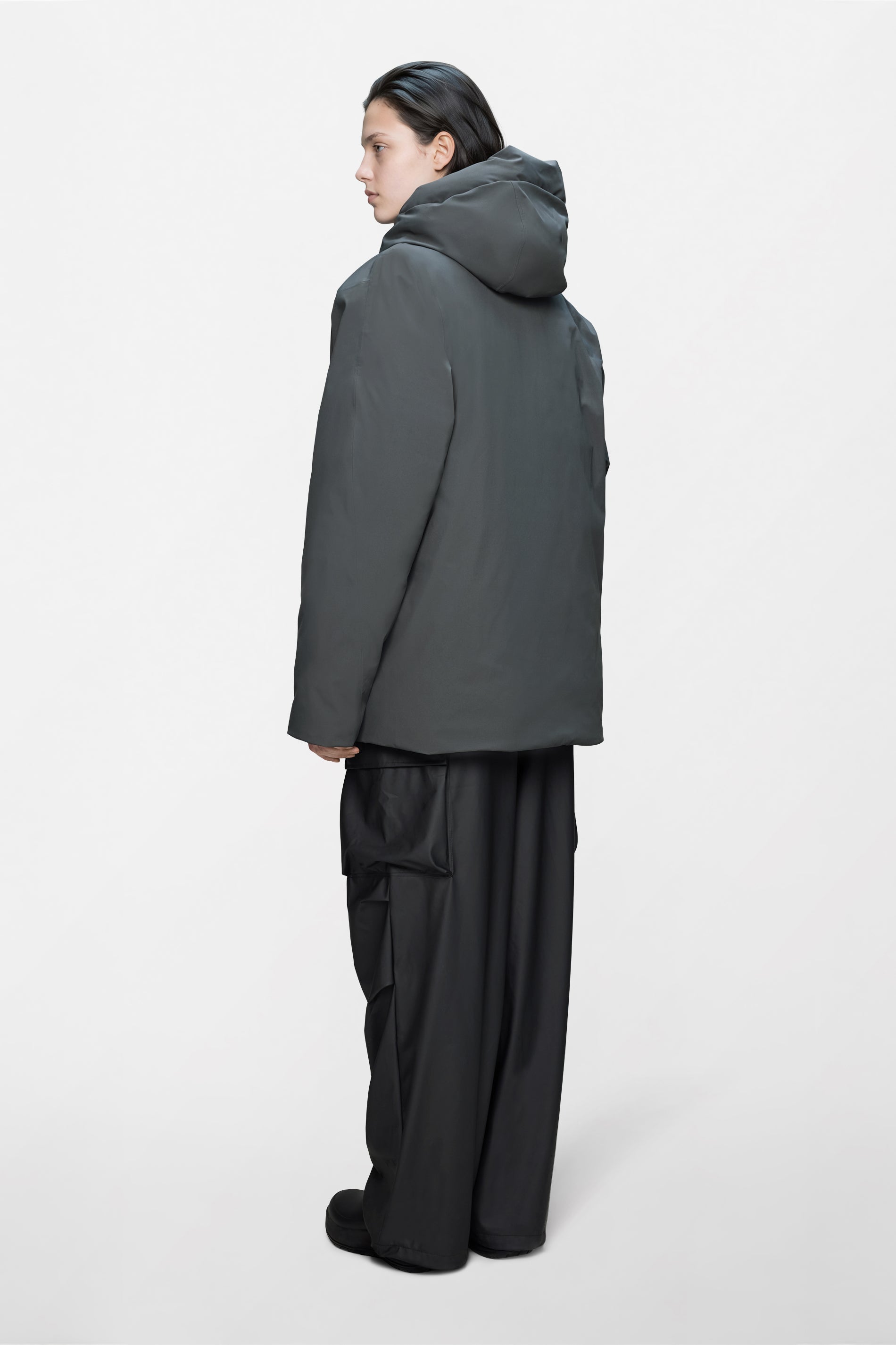 RAINS Sarna Puffer Jacket Dark Grey Jacket