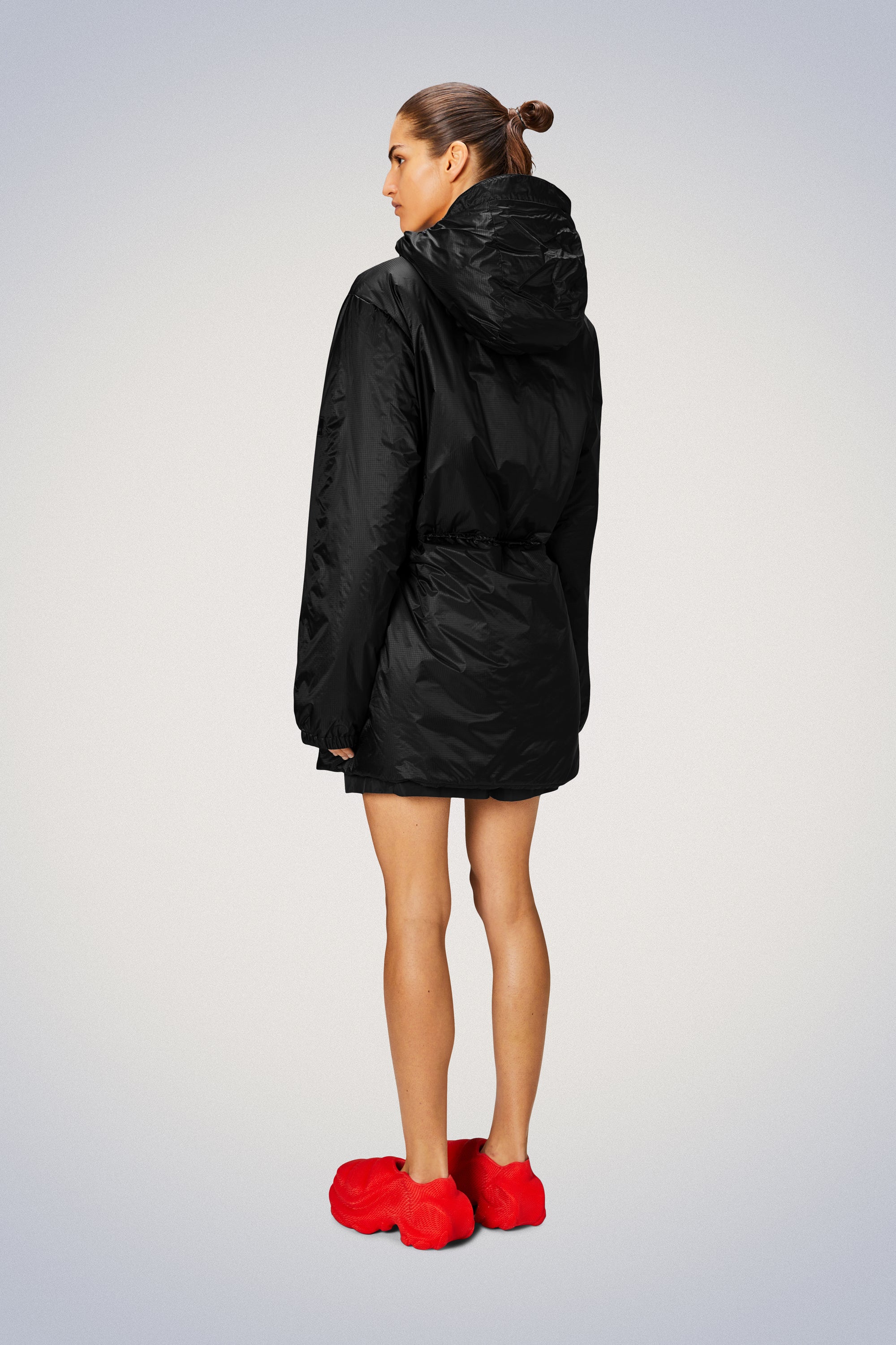 Rains® Kaunas Long String Jacket in Black for £229 | Free Shipping