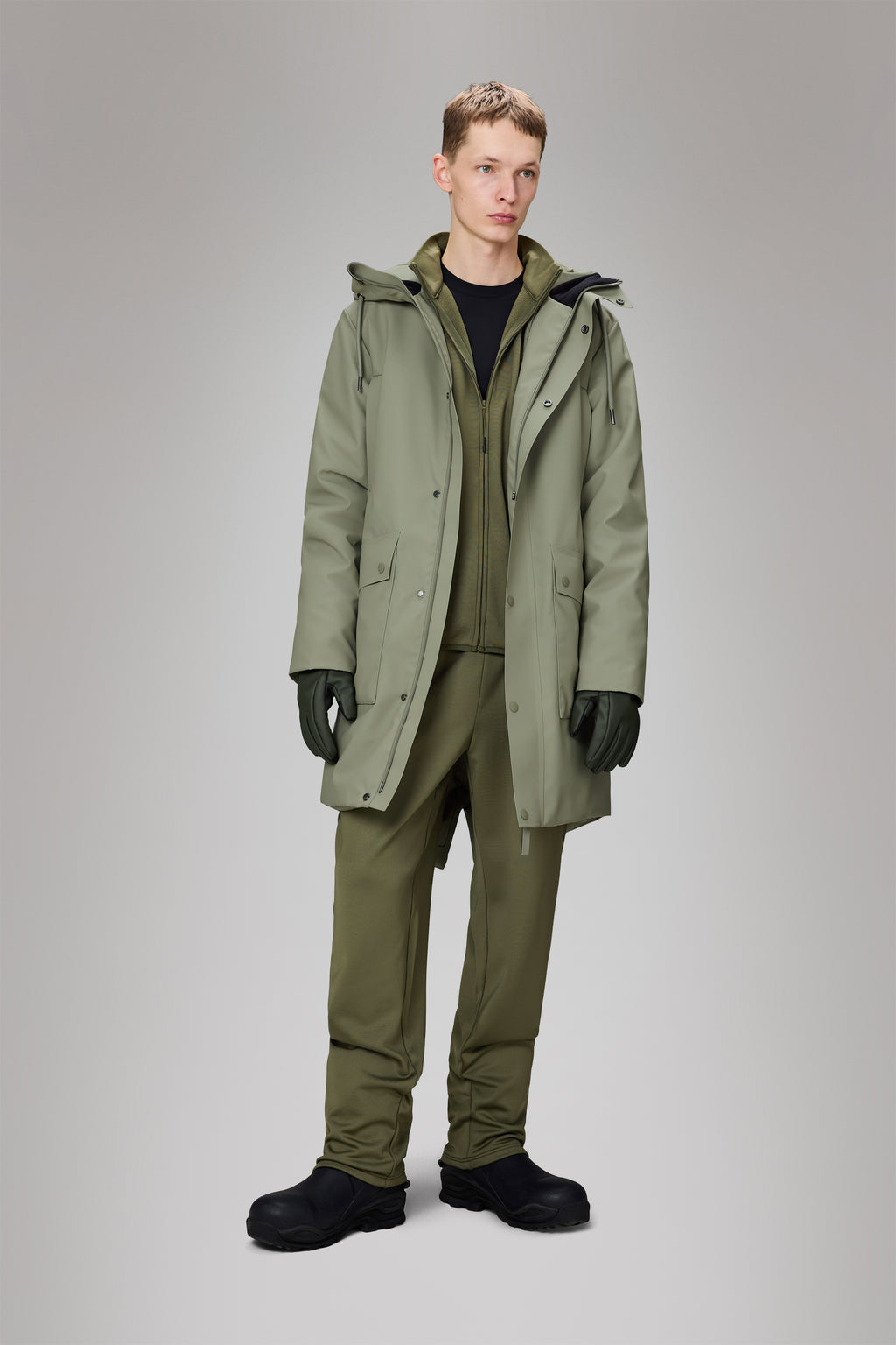Rains® Nome Long Parka in Green for £389 Free Shipping