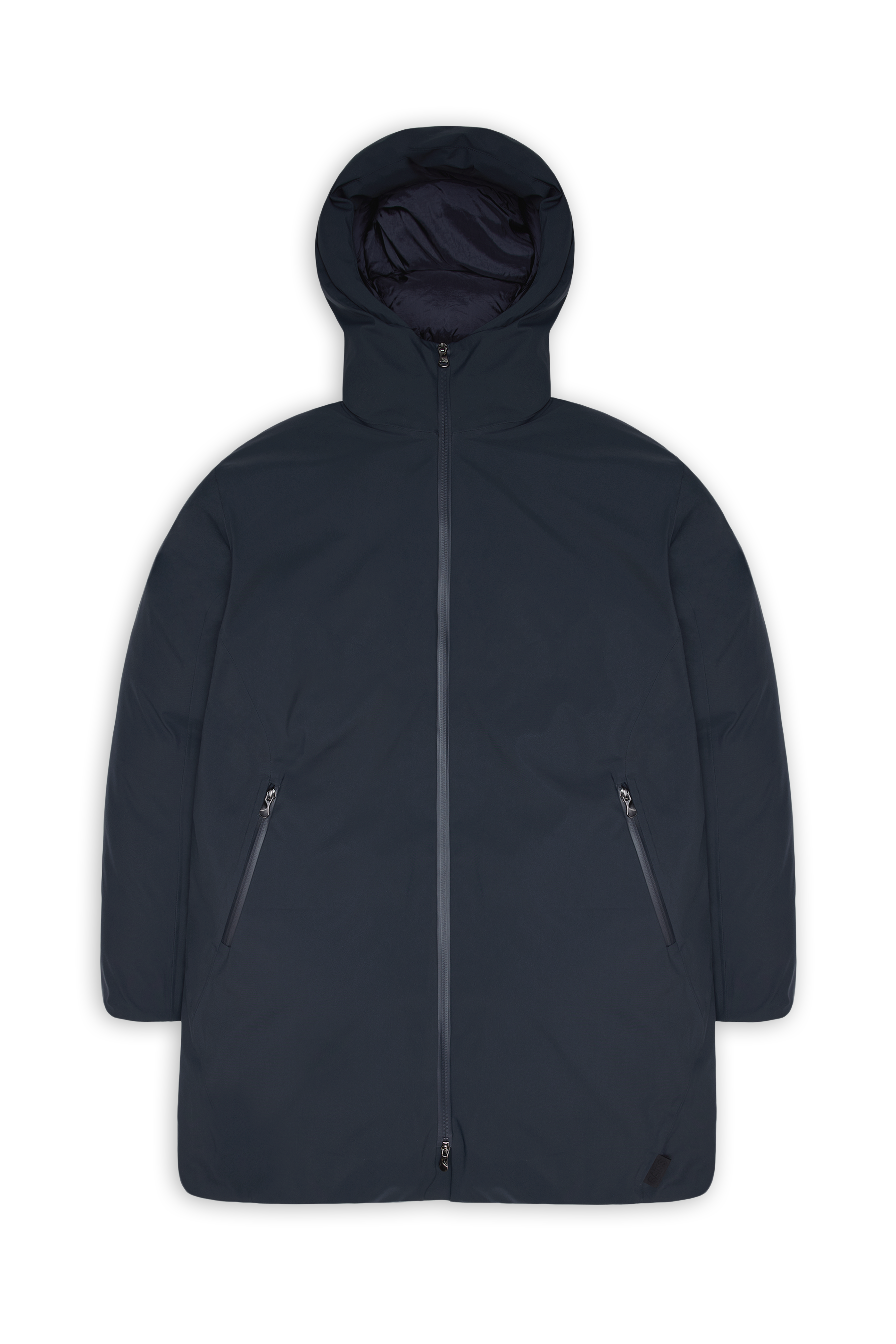 RAINS Sarna Long Puffer Jacket Navy Jacket