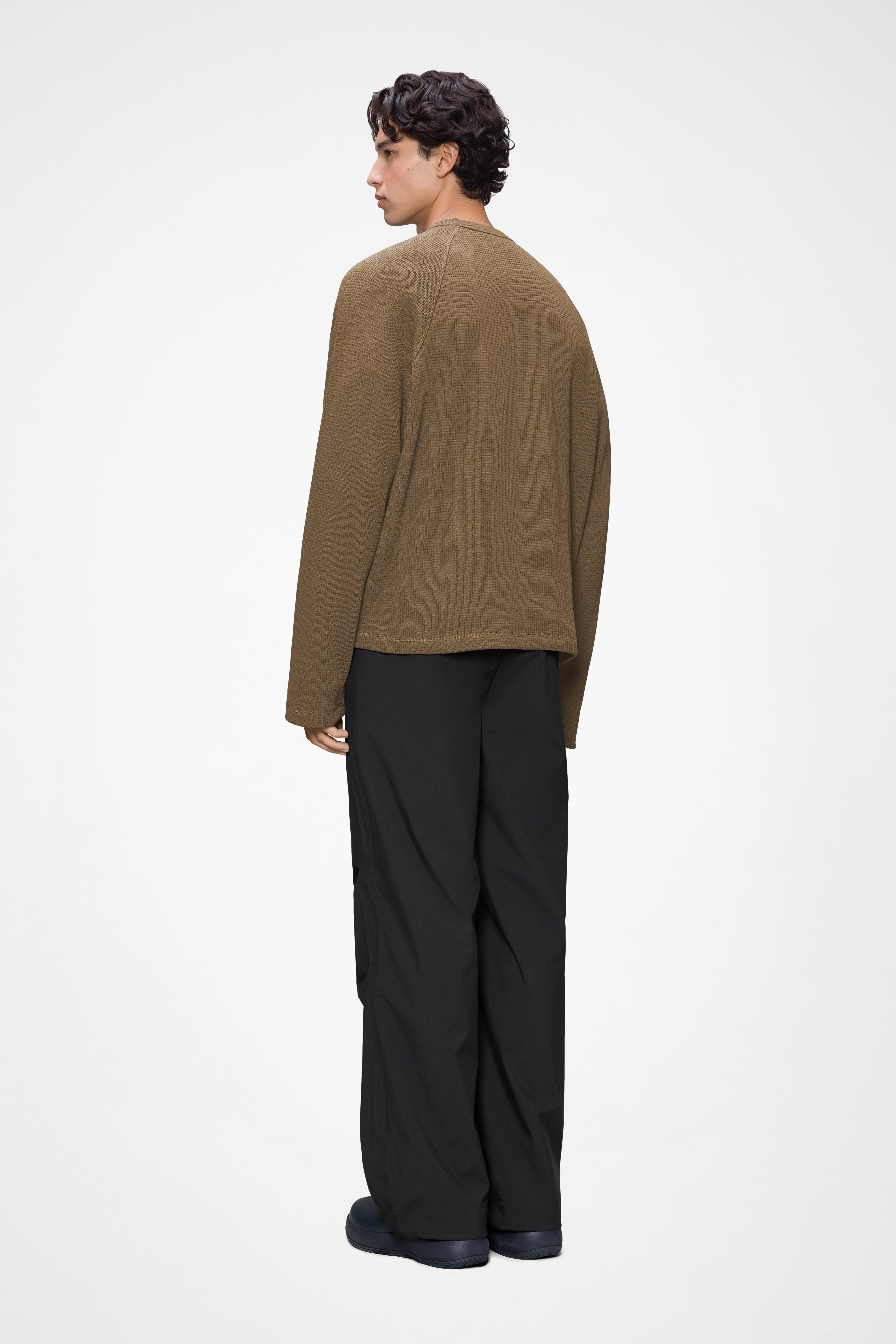 RAINS Waffle Long Sleeve T-Shirt Rains Splinter Long Sleeve