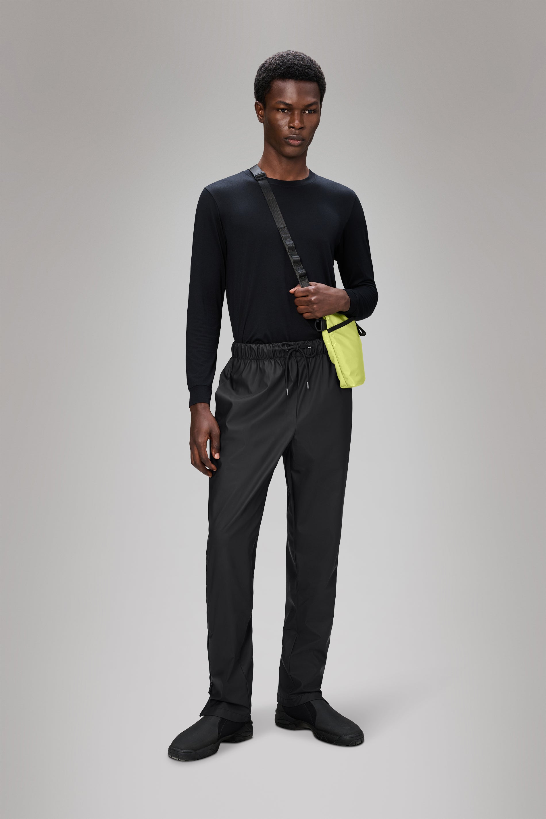 RAINS Rain Pants Slim Black Pants