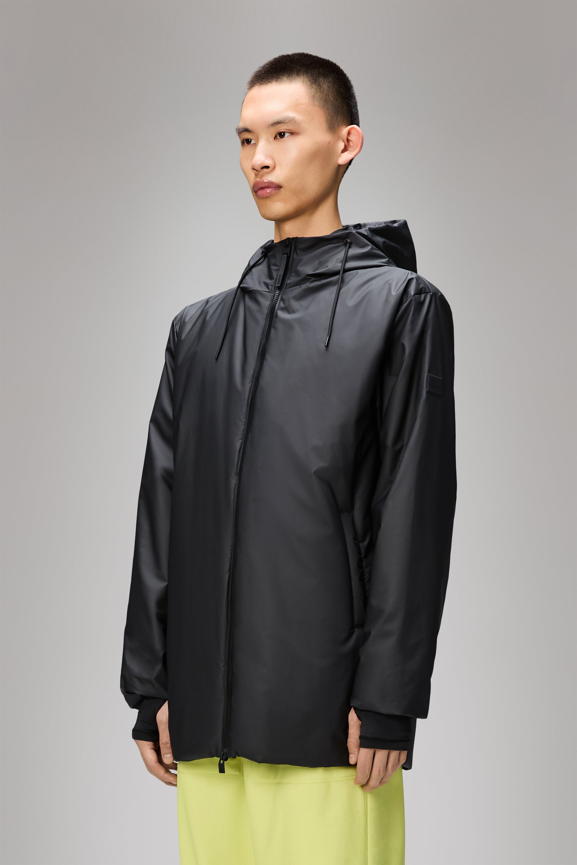 RAINS Lohja Long Insulated Jacket Black Jacket