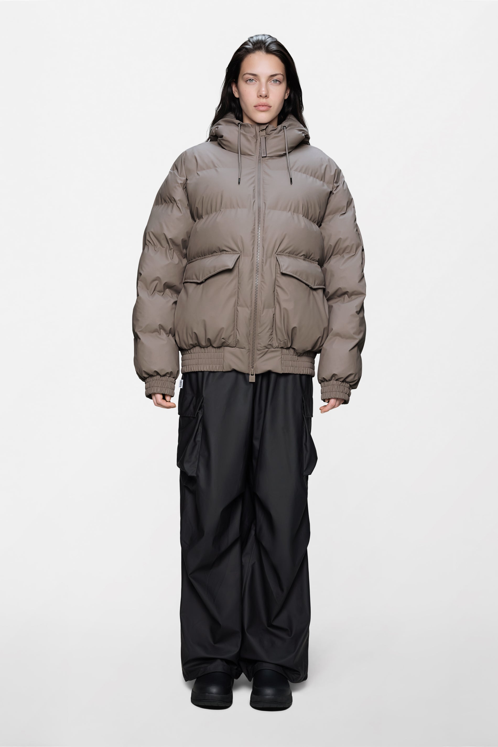 RAINS Alta Bomber Puffer Jacket Cinder Jacket