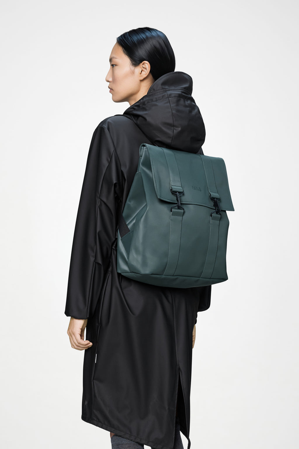 rains msn large backpack in black Rains® MSN Bag in Black for £79