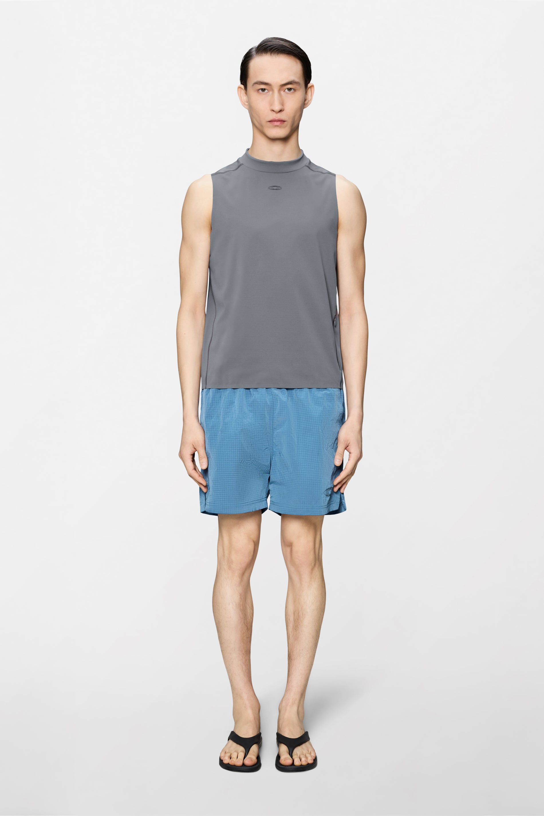 RAINS Warm Up Tank Top Shadow Short Sleeve