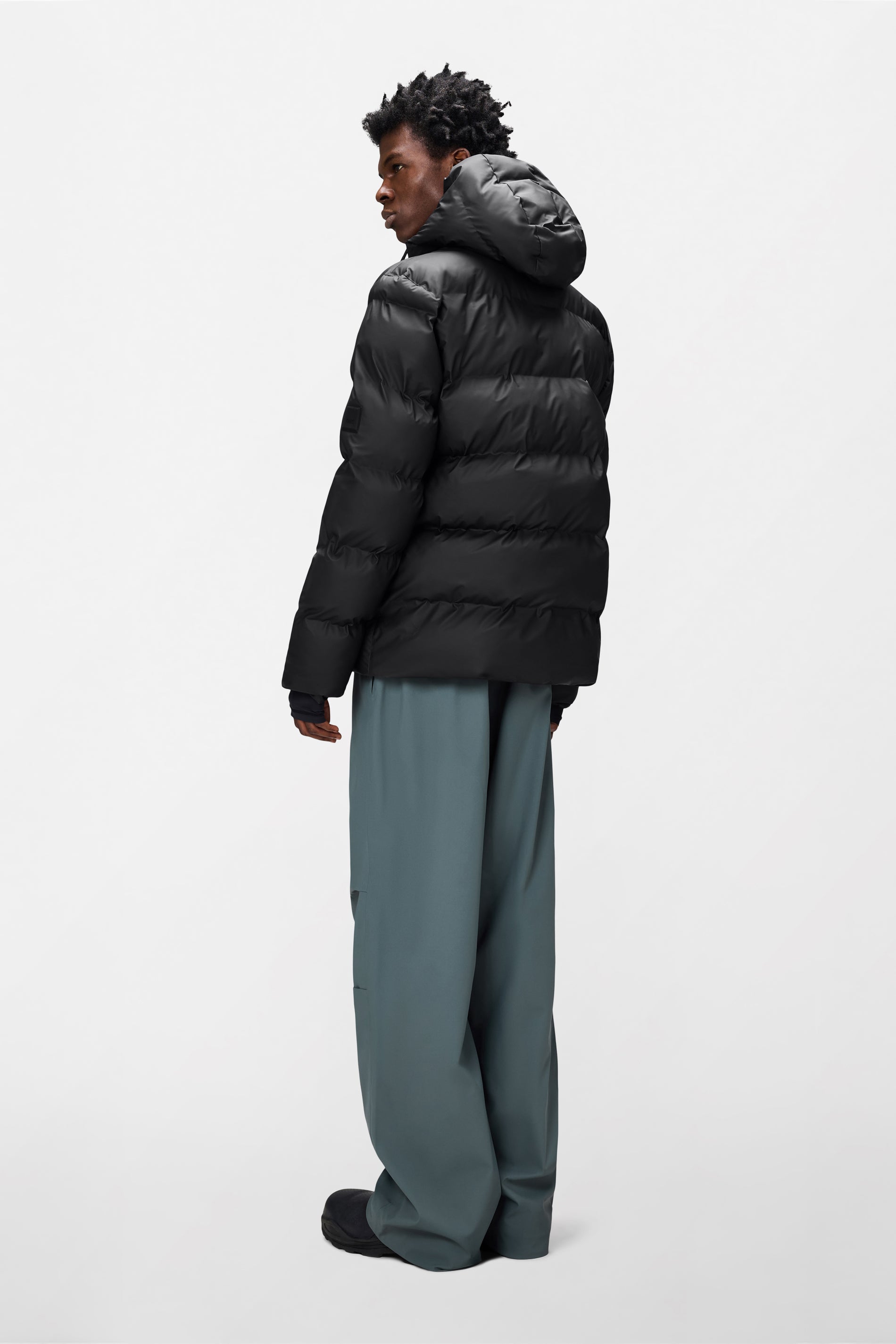 RAINS Alta Puffer Jacket Black Jacket