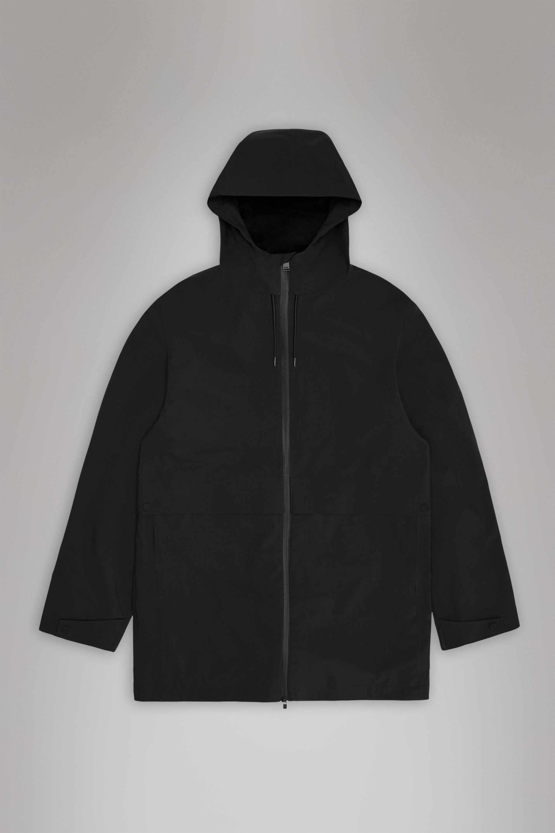 RAINS Suva Hardshell Long Jacket Black Jacket