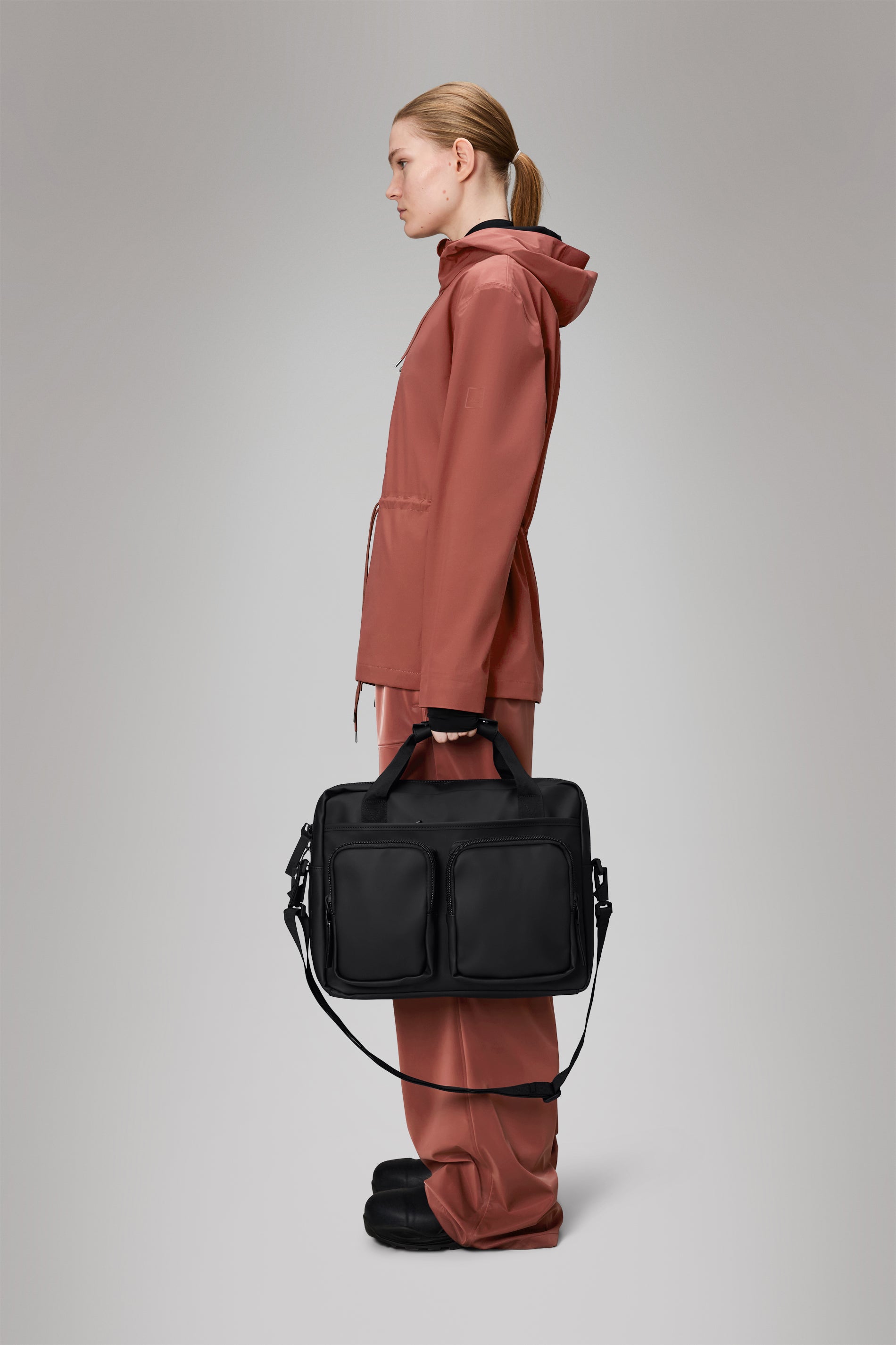 RAINS Texel Tech Bag Black 10L H30 x D9 x W39 cm Laptop bag