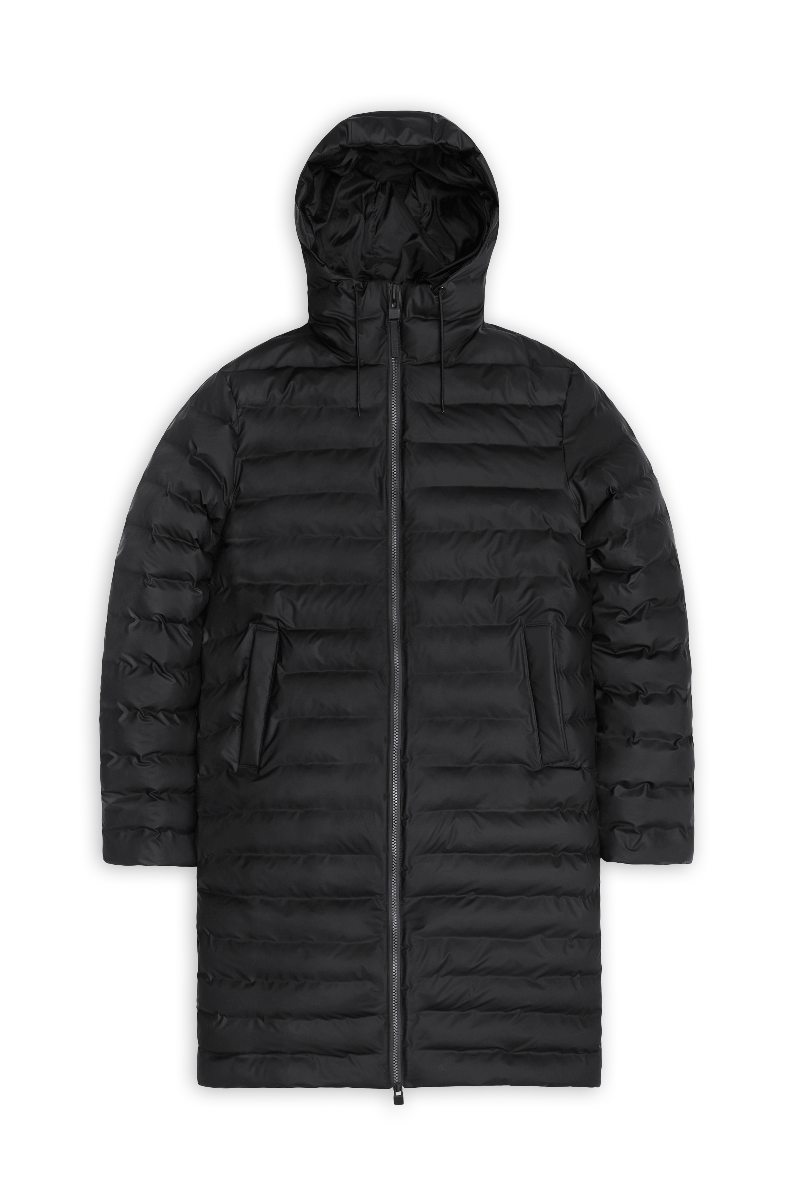 RAINS Lohja Longer Puffer Jacket Black Jacket