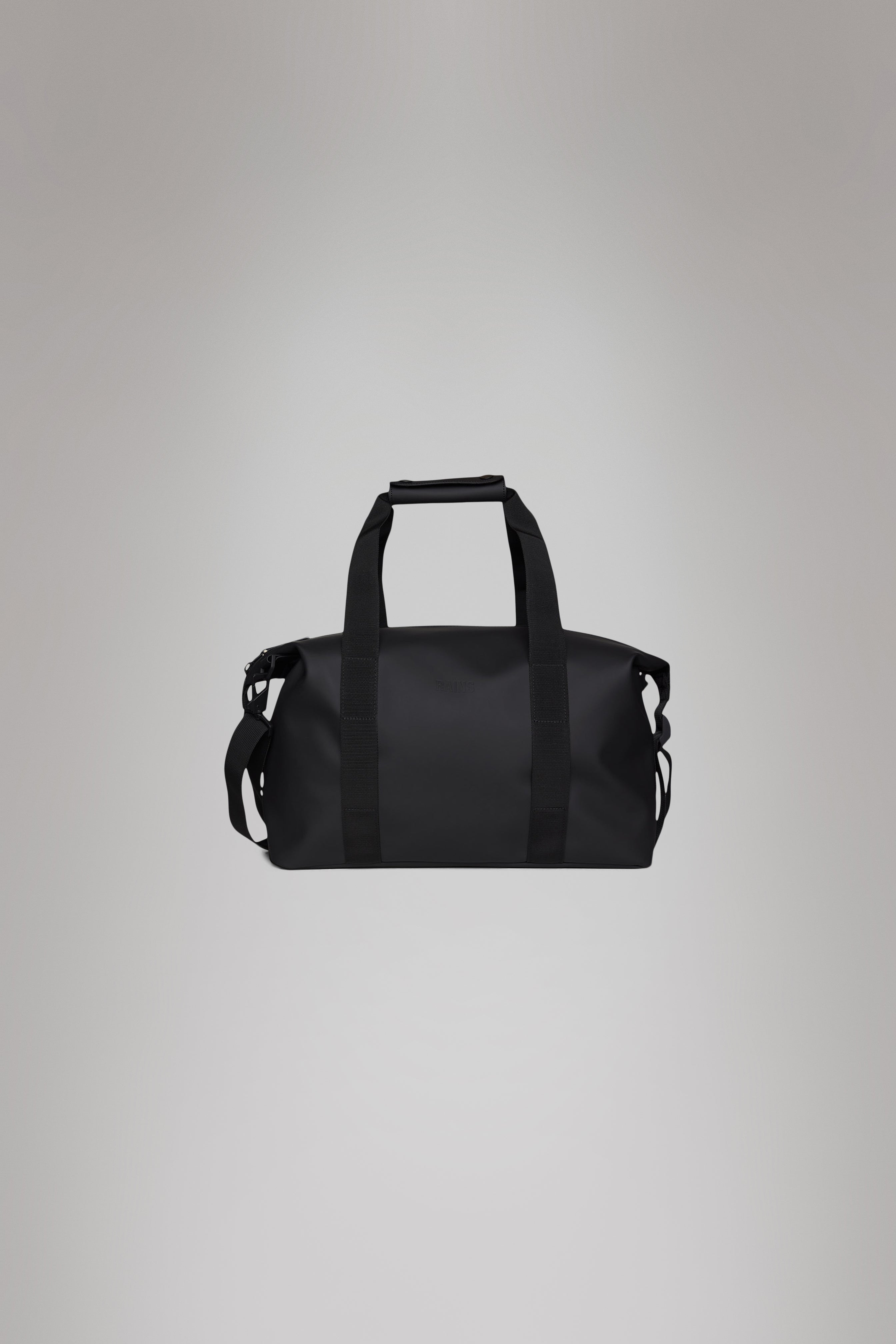 RAINS Hilo Weekend Bag Small Black 18L H29 x D18 x W50 cm Weekender