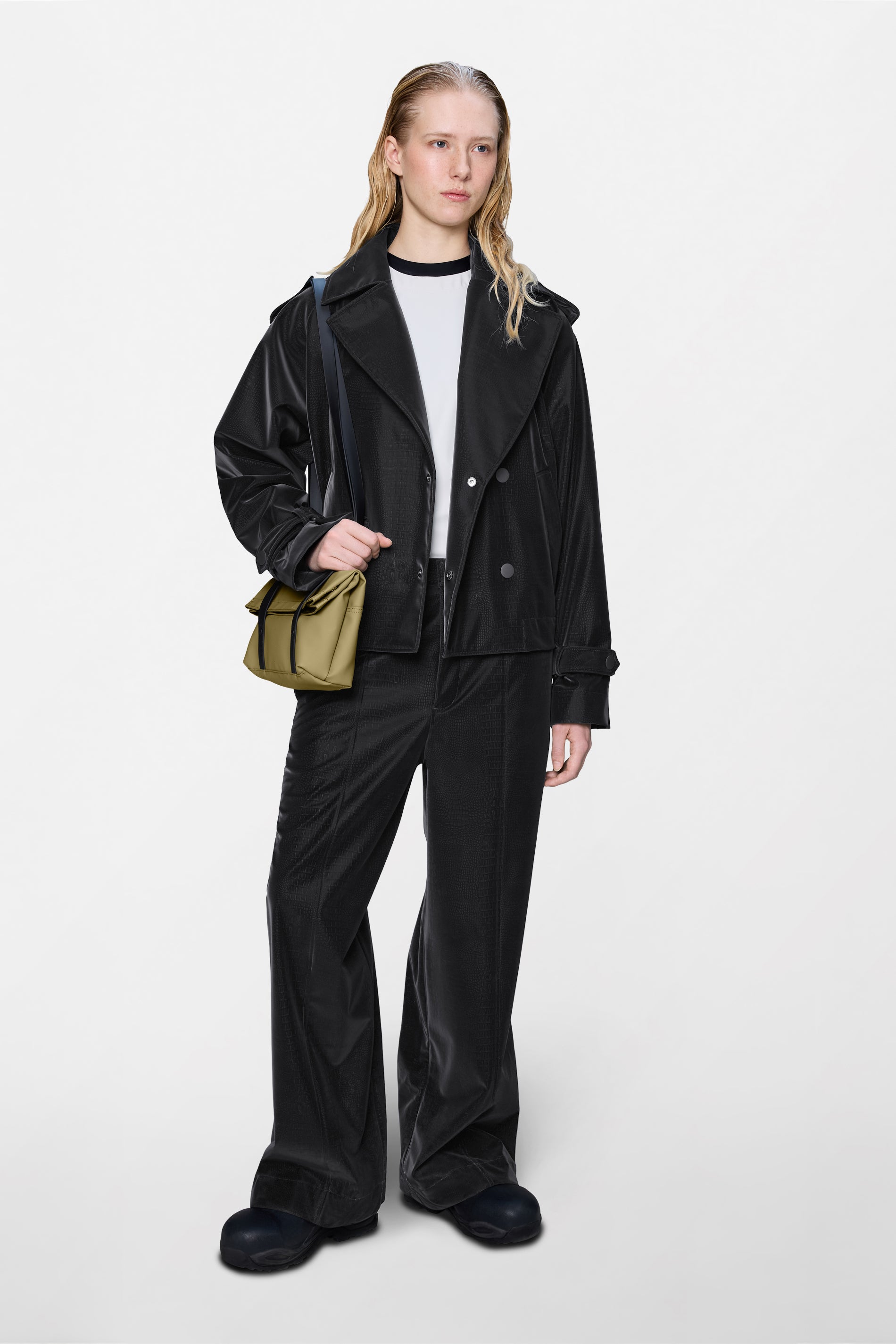 RAINS Short Trench Coat Bite Jacket