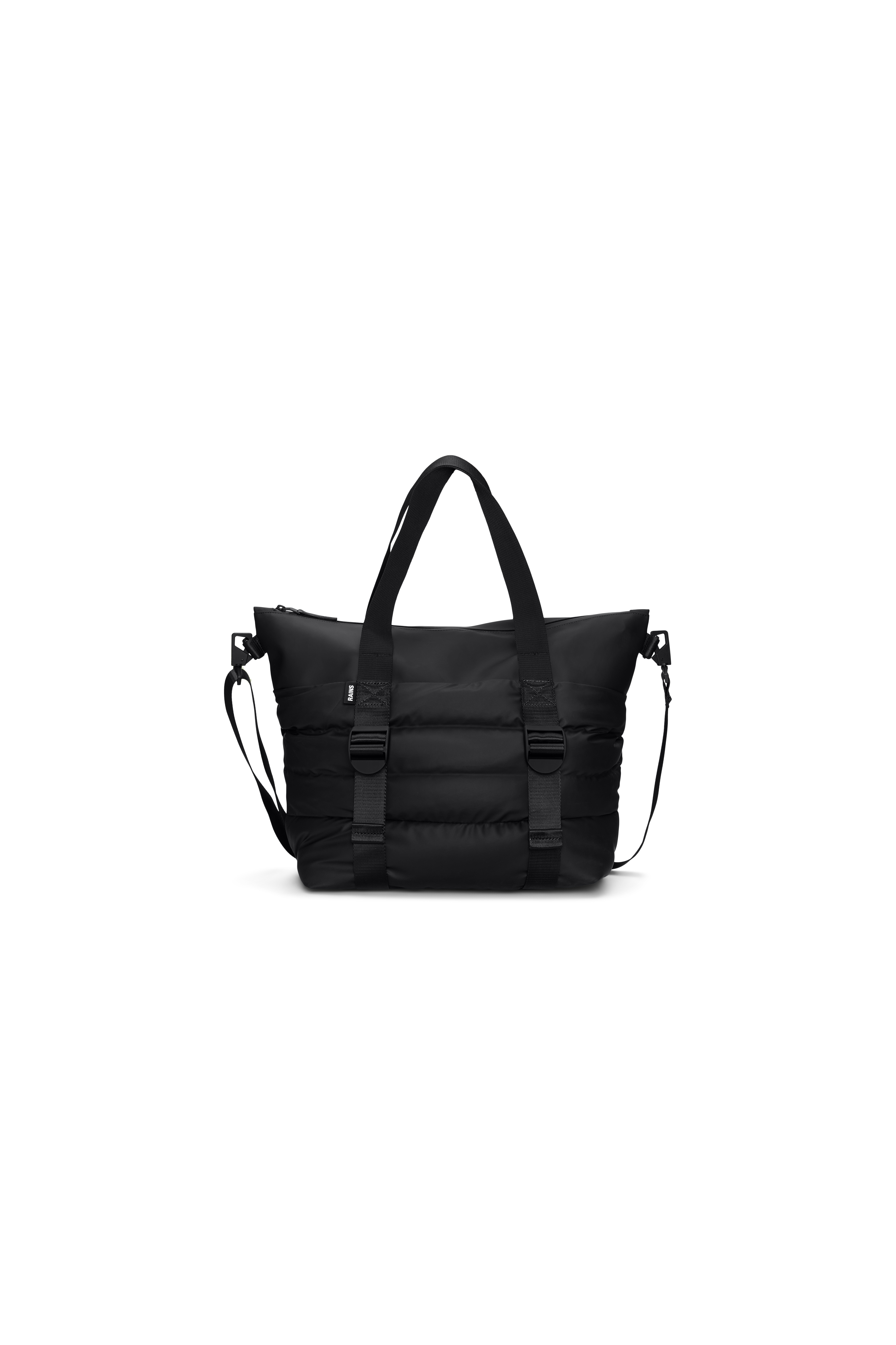 RAINS Puffer Mix Tote Bag Mini Black 16L H39 x D16 x W42 cm Tote