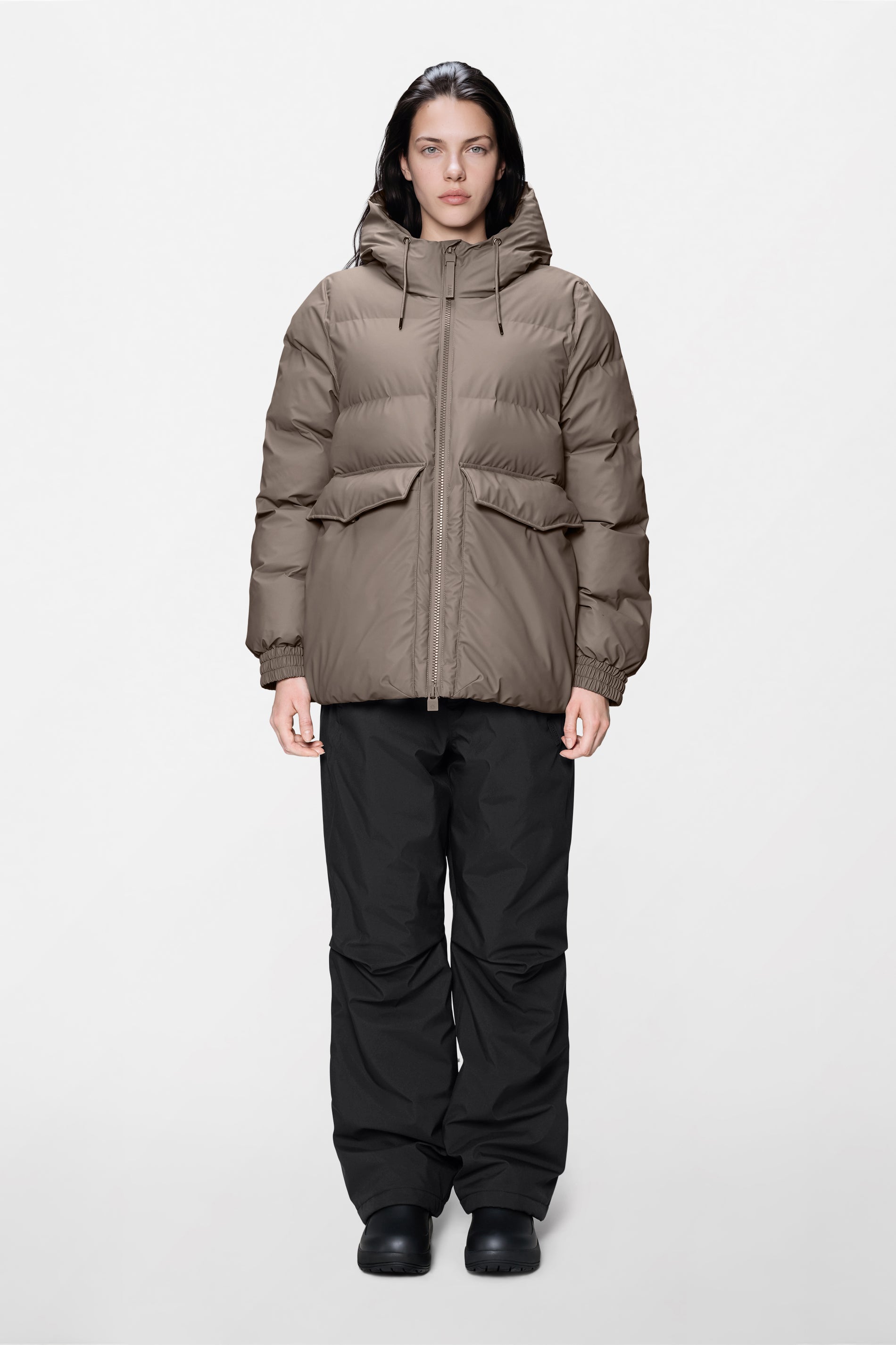 RAINS Alta A-Line Puffer W Jacket Cinder Jacket