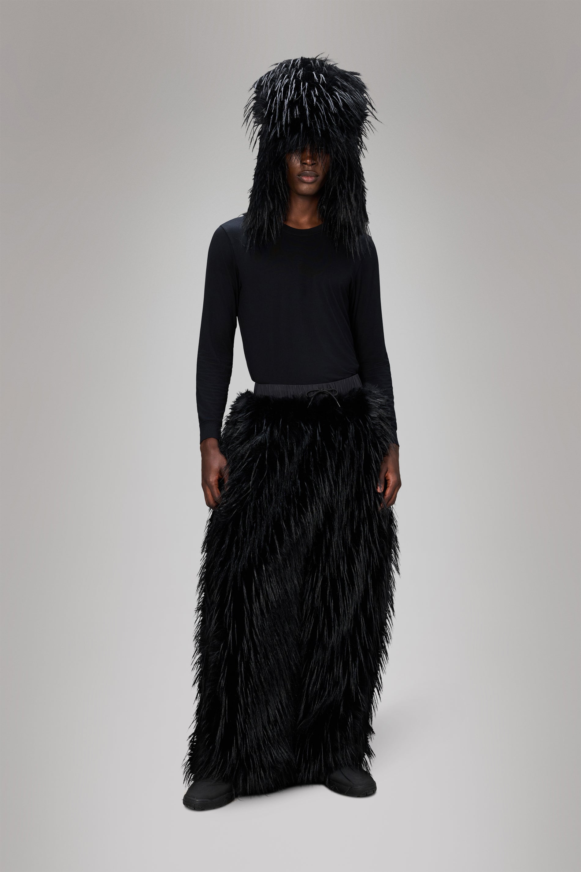 RAINS Vision Fleece Pants Black Pants