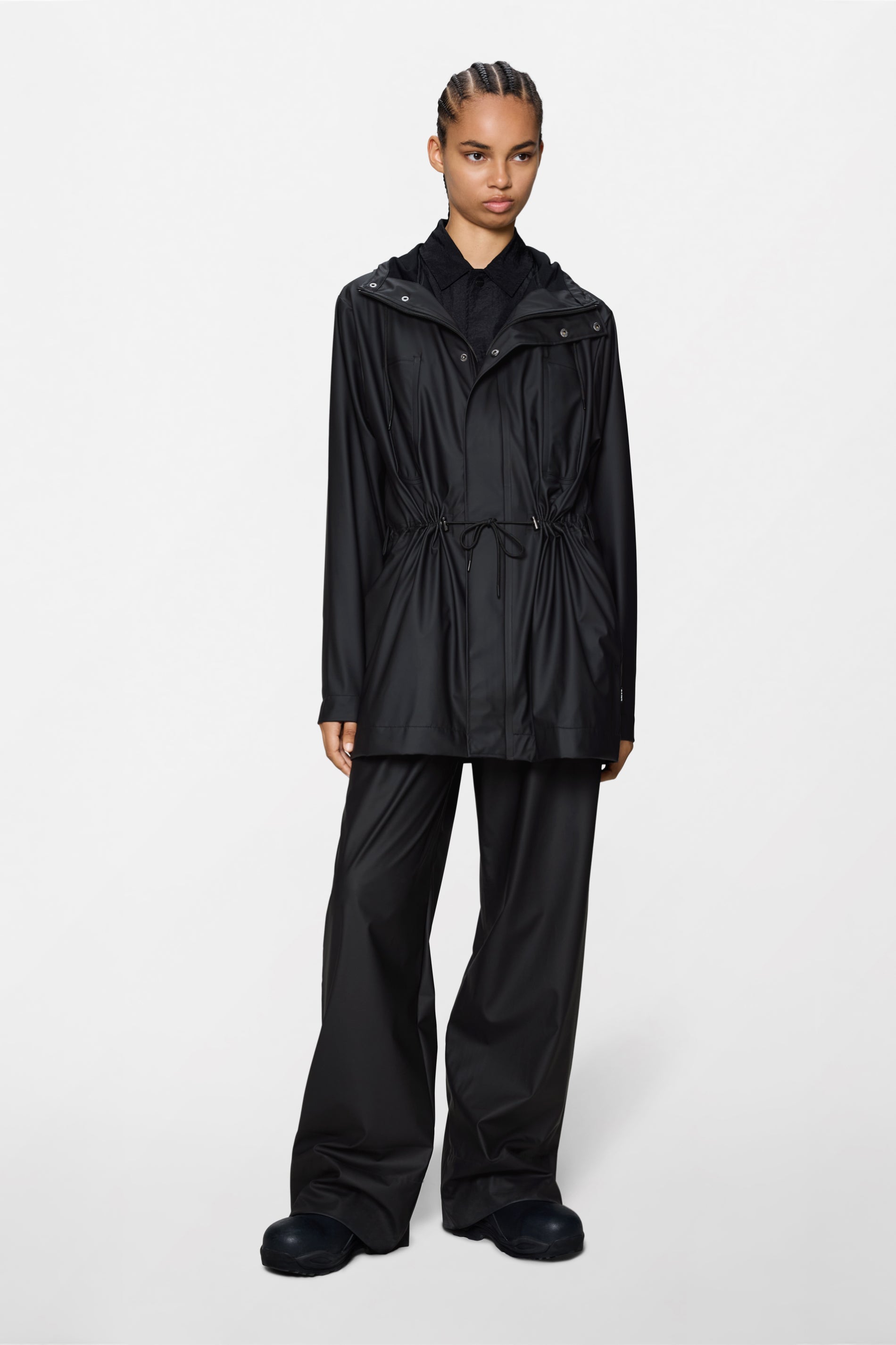 RAINS Bold Long Jacket Black Jacket