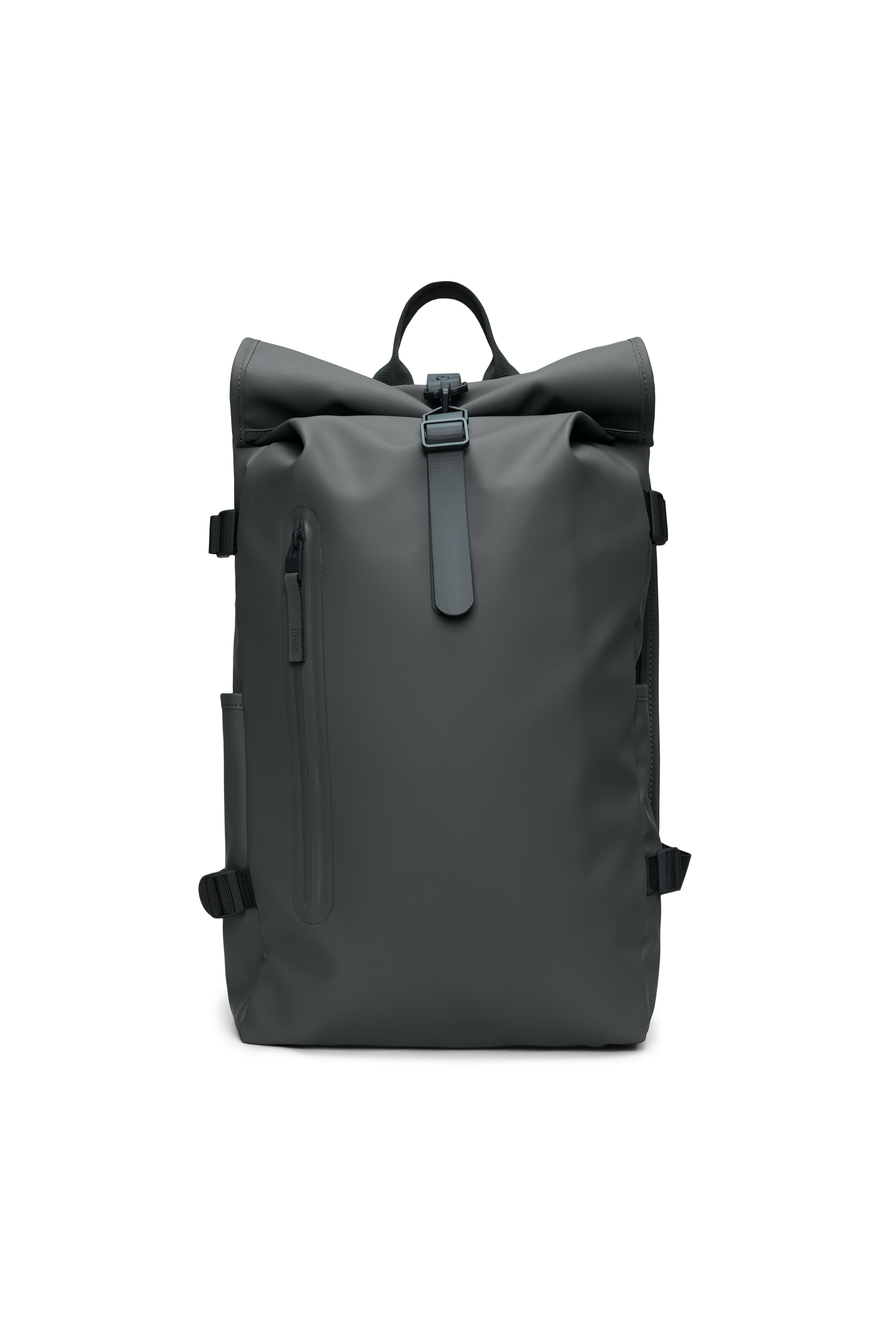 RAINS Rolltop Rucksack Large Dark Grey 28L H63 x D14 x W32 cm Backpack