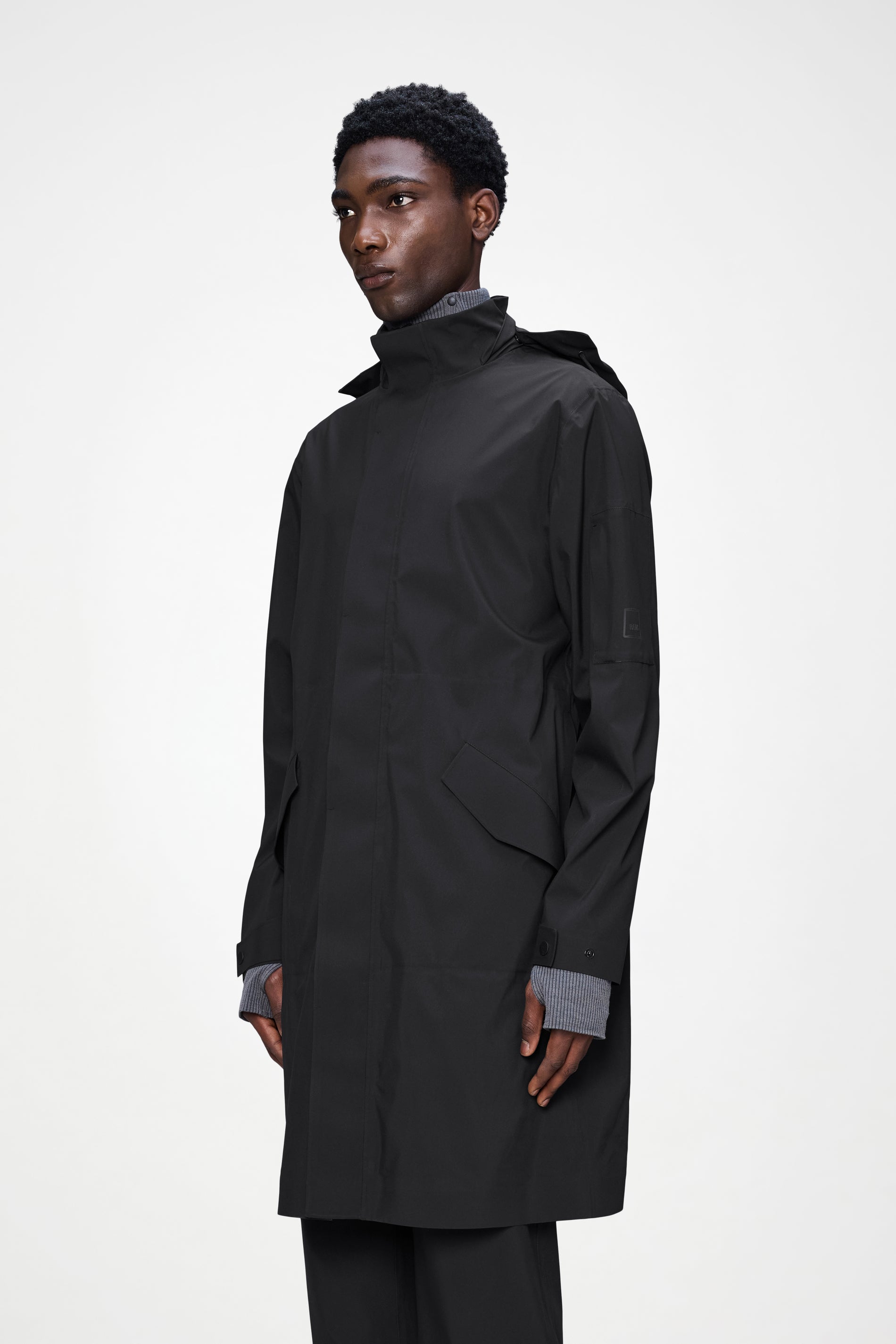 RAINS Suva Hardshell Coat Black Jacket