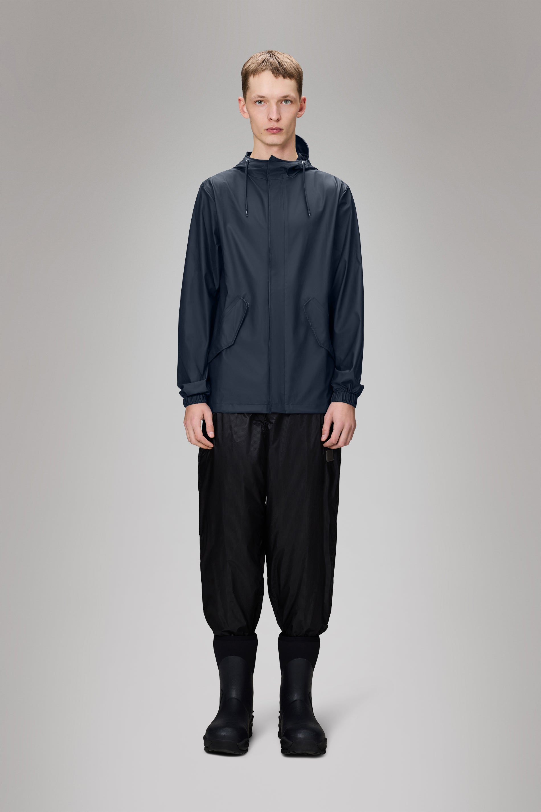 Rains Fishtail Jacket Navy Jacket