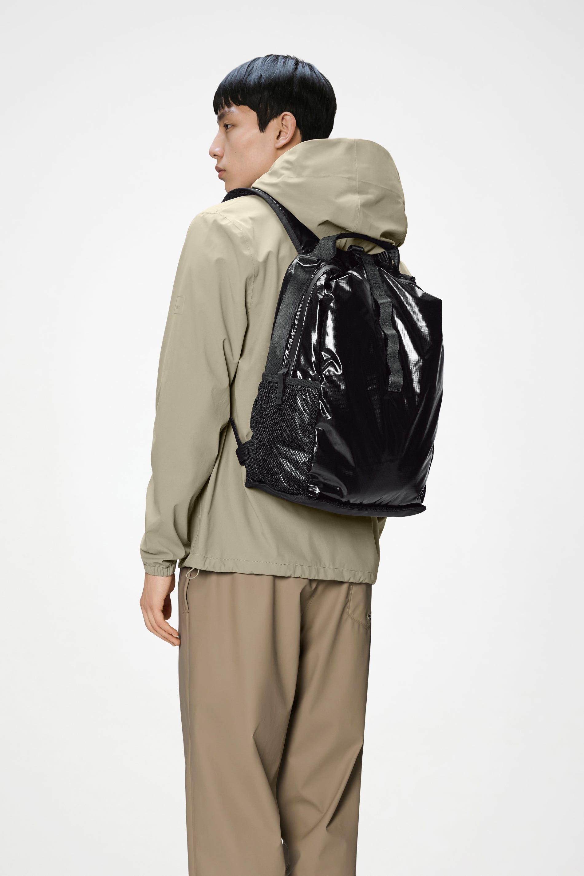 RAINS Sibu Clip Front Backpack Black 23L H44 x D16 x W32 cm Backpack