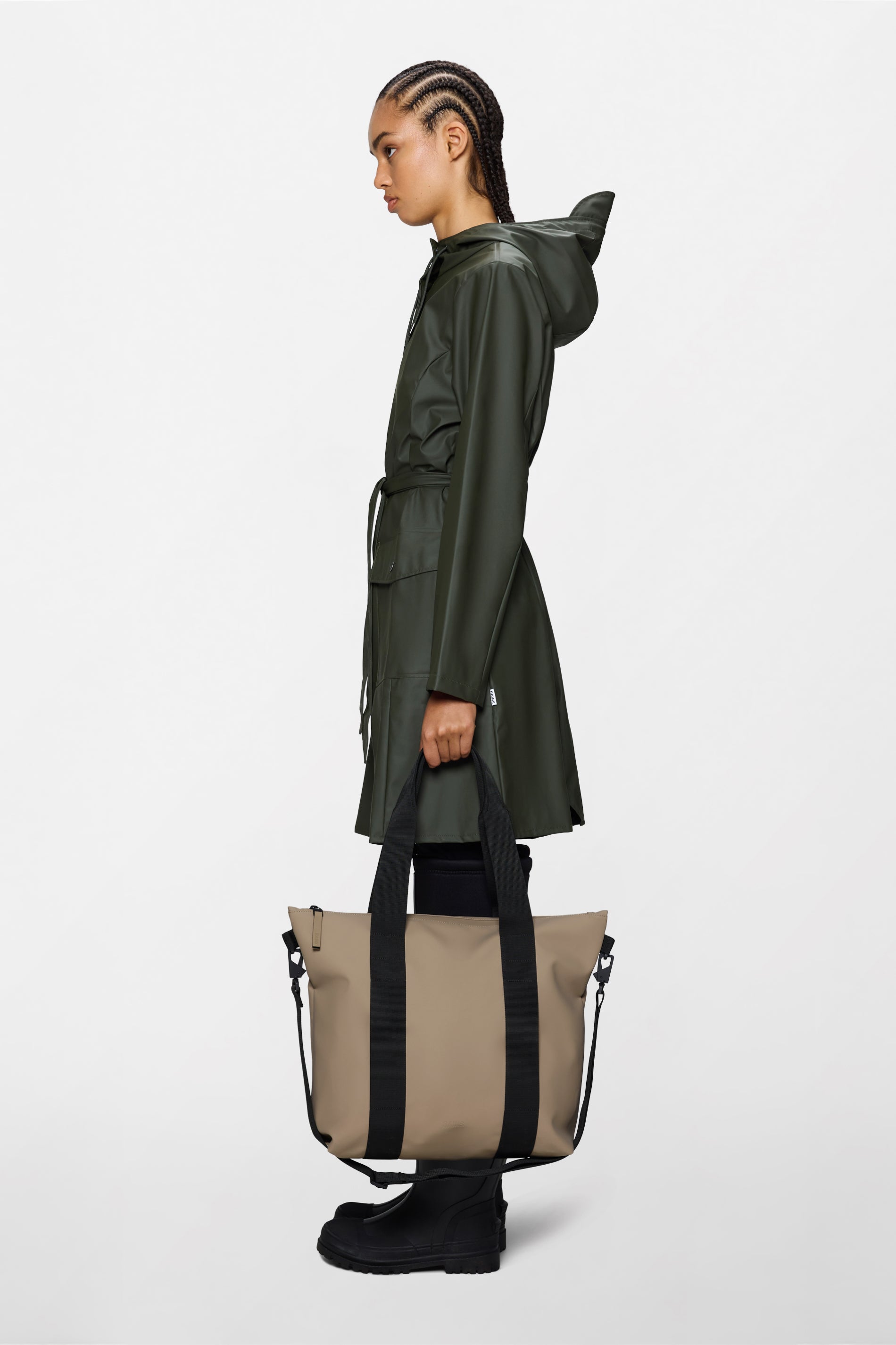 RAINS Tote Bag Mini Beige Tote